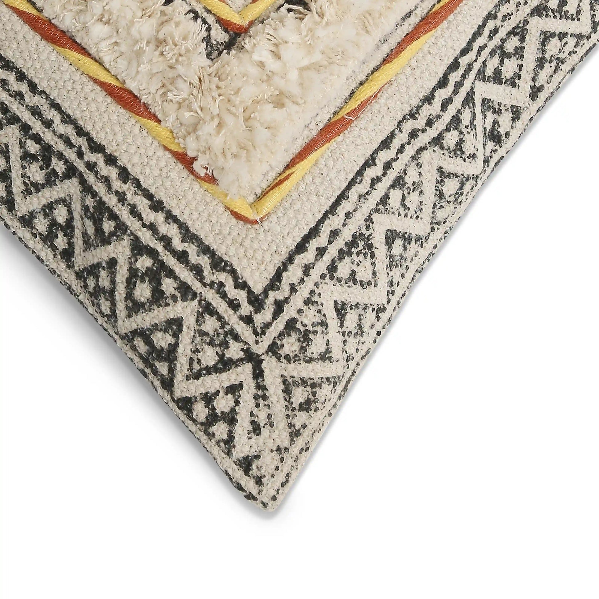 Vissencia 100% Cotton Woven Cushion Cover | Ethnic Roots Clay Ember / Cushion Cover (51cm x 51cm)
