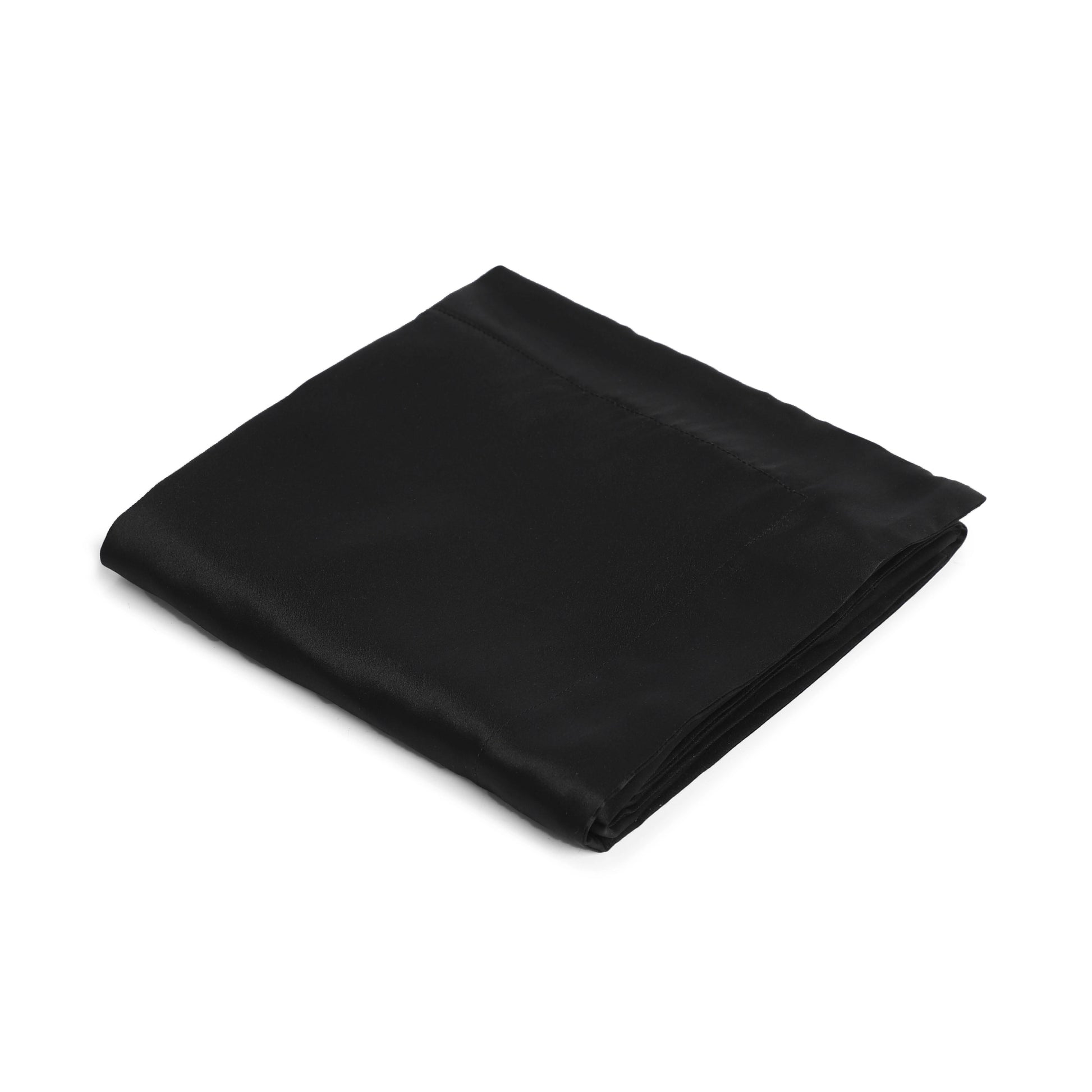 Lisseto 100% Mulberry Silk Pillow Cover Jet Black