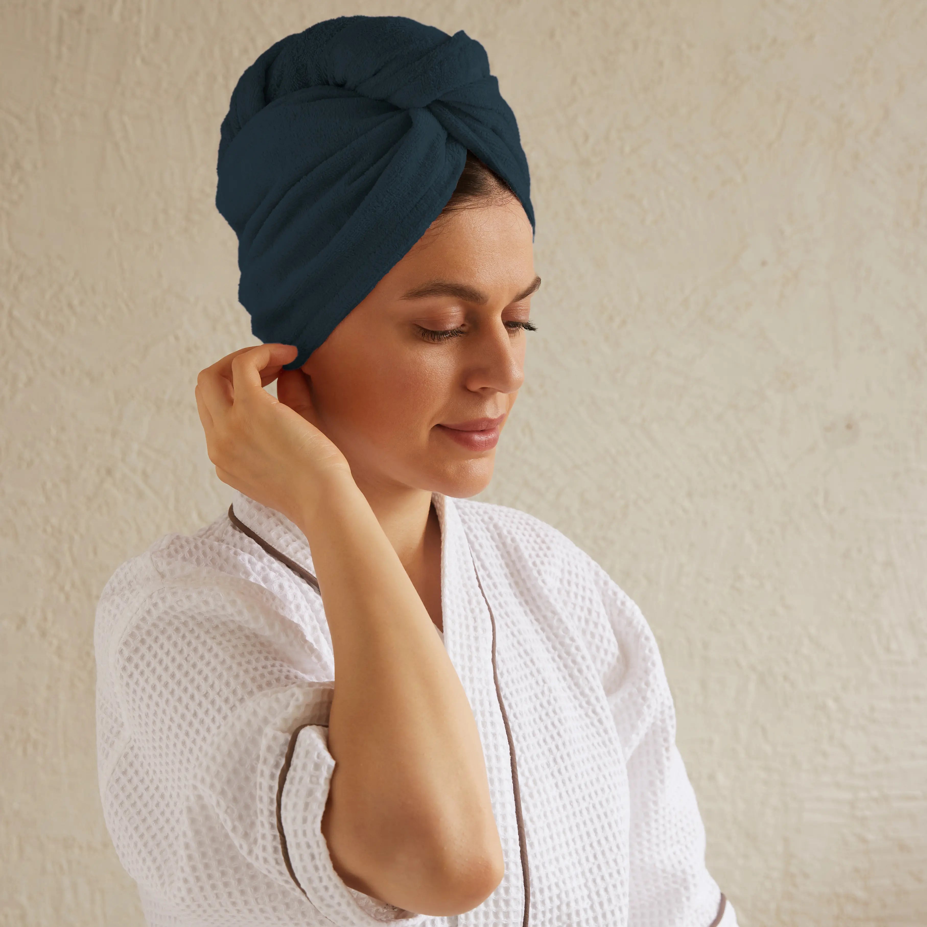 Paleto 100% Cotton Head Wrap Navy Blue / One Size