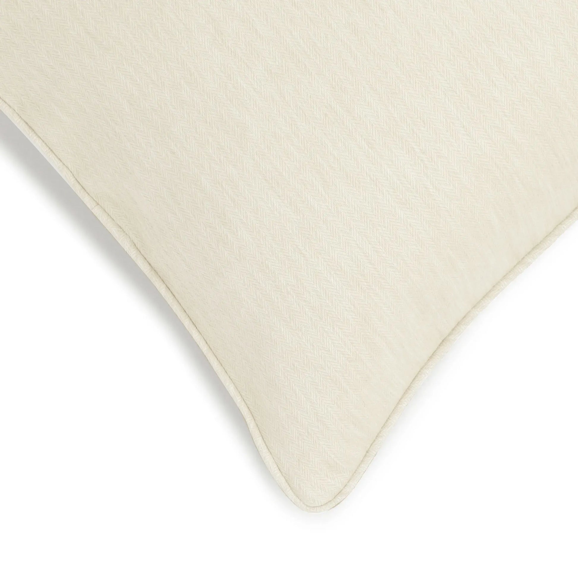 Vissencia Solid Cushion Cover | Textured Weaves Cream / Cushion Cover (41cm x 41cm)