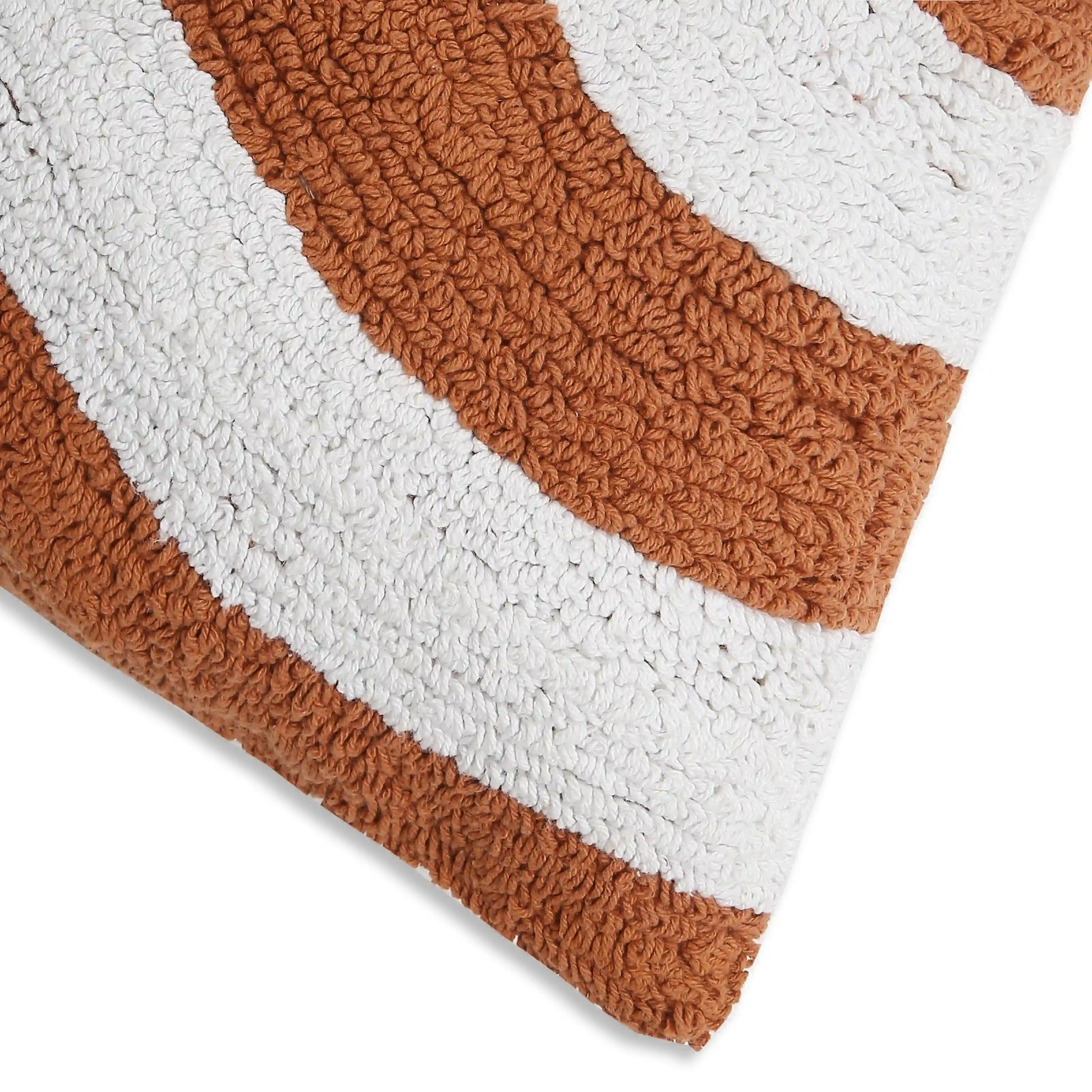 Espricia 100% Cotton Tufted Cushion Cover | Golden Hour Sunset Rust / Cushion Cover (51cm x 51cm)