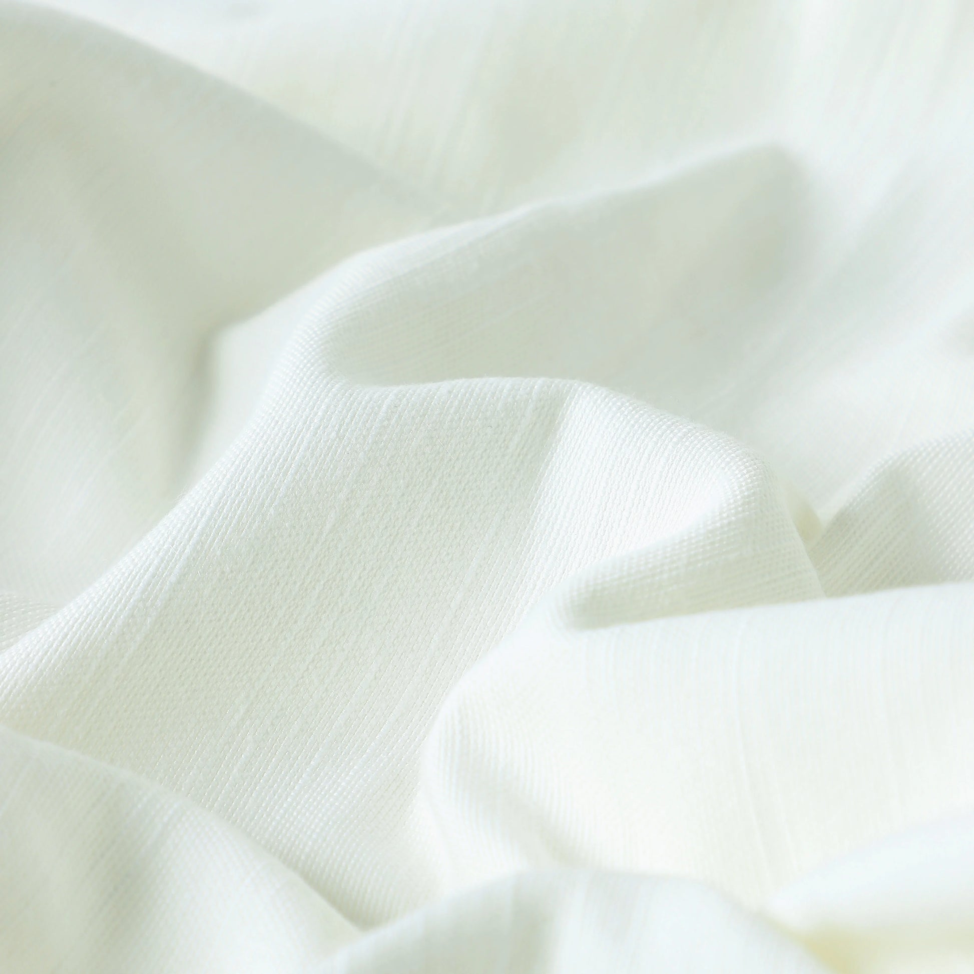 Paleto Set Of 2 Solid Readymade Curtains | Earthen Textures Cream / Door (7ft X 4.4ft)