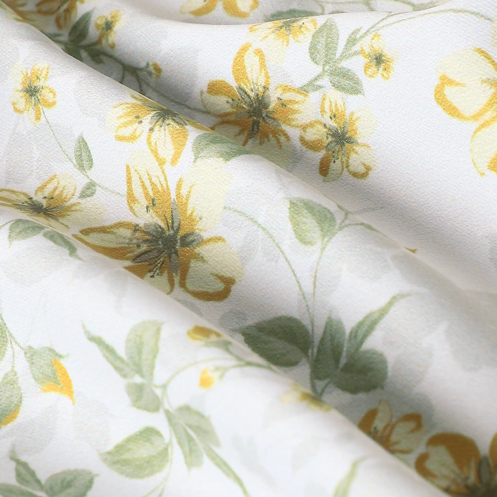 Bloomshire Classic Set Of 2 Printed Readymade Curtains | Blooming Tales Pistachio / Door-XL (9ft X 4.4ft)