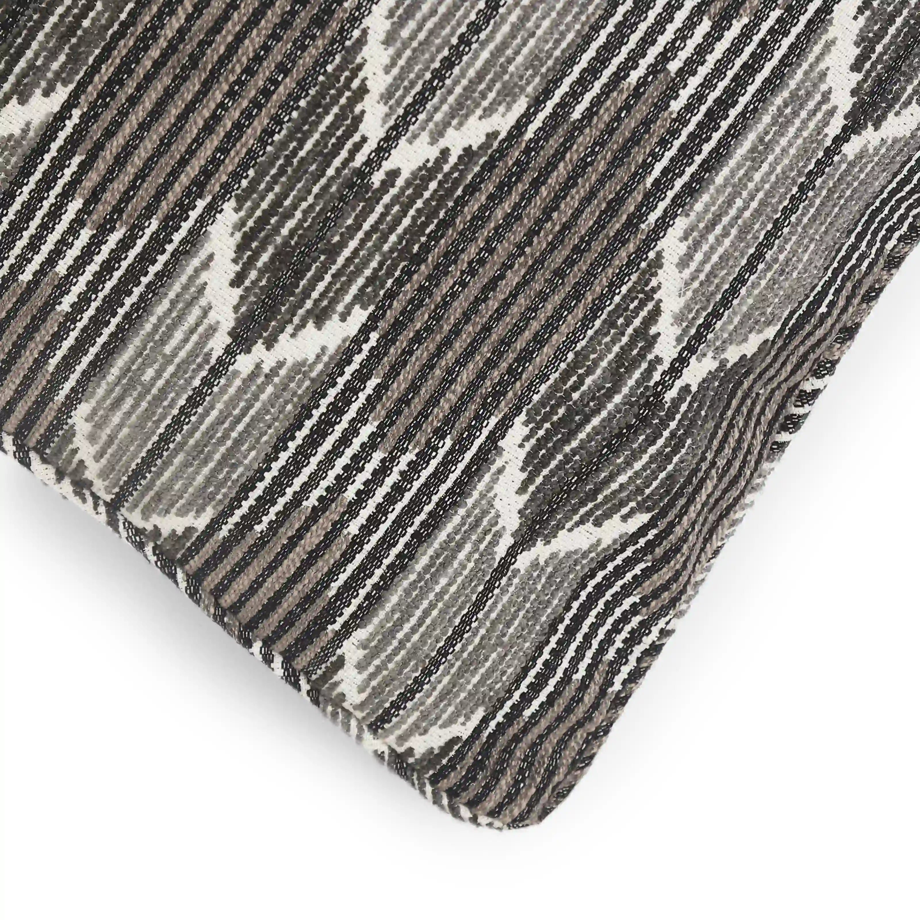Espricia Woven Cushion Cover | Monochrome Threads Charcoal / Cushion Cover (51cm x 51cm)