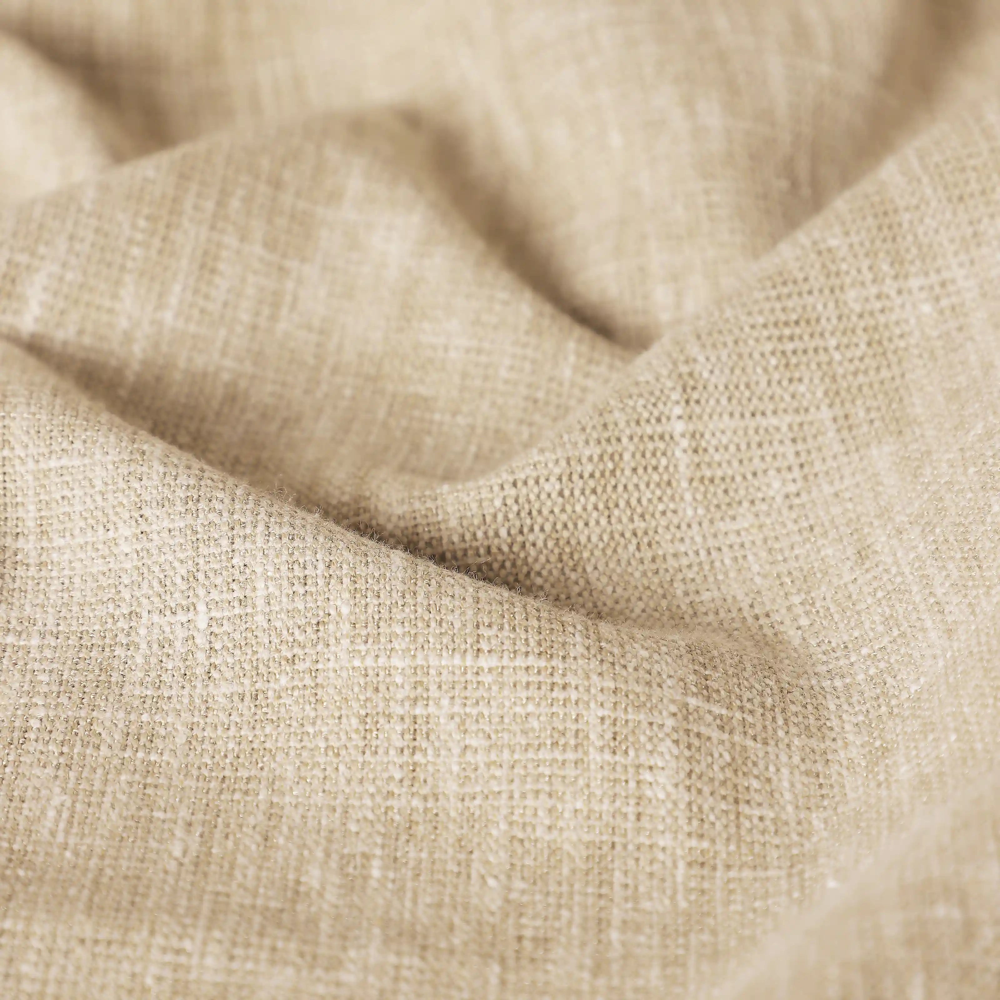 Paleto Set Of 2 Solid Readymade Curtains | Neutral Notes Toffee / Window (5ft X 4.4ft)