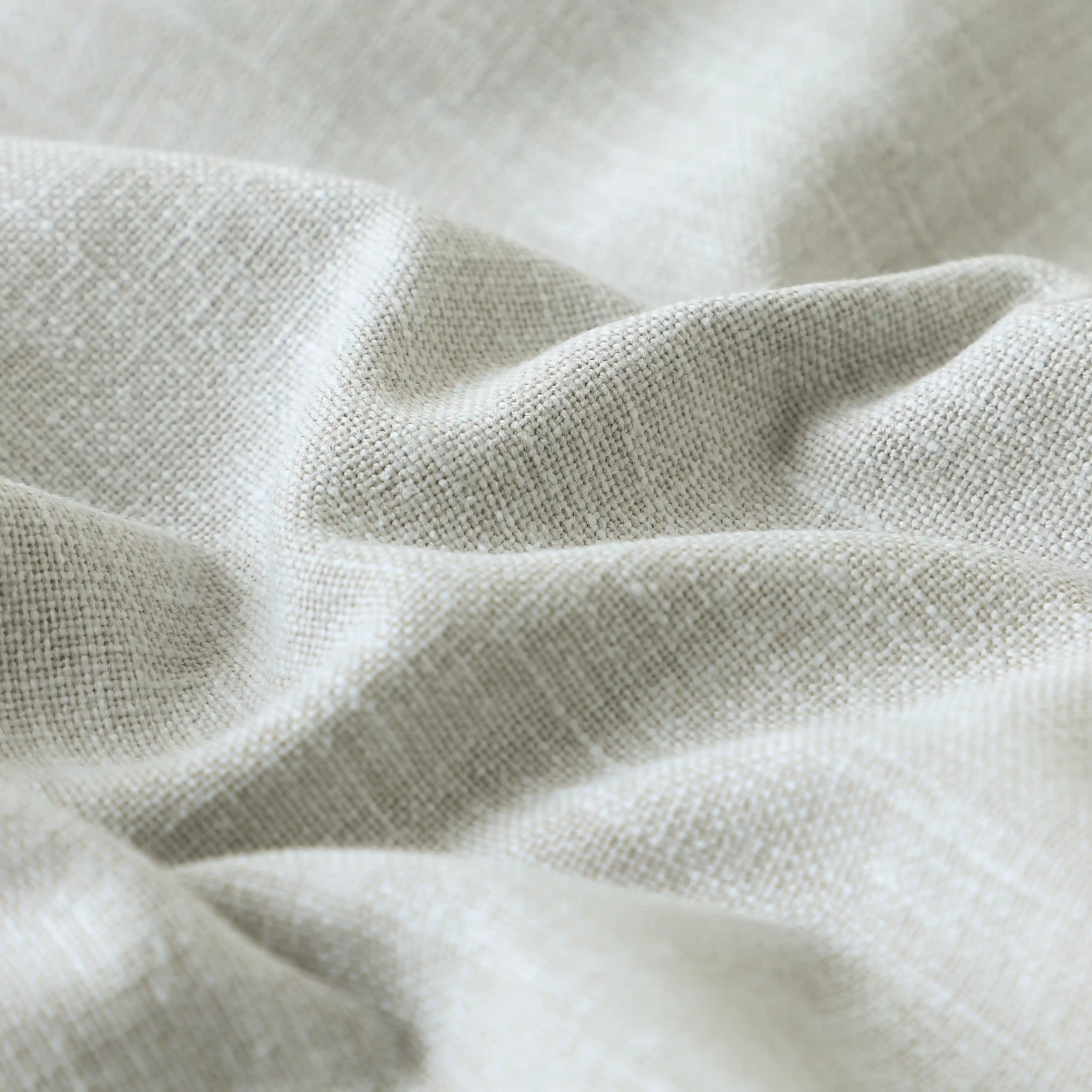 Paleto Set Of 2 Solid Readymade Curtains | Desert Tones Stone Relic / Window (5ft X 4.4ft)