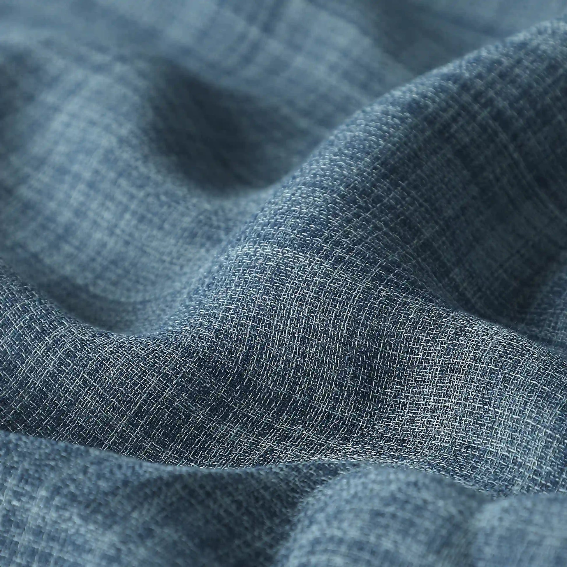 Velina Set Of 2 Sheer Readymade Curtains | 
Earthbound Denim / Window (5ft X 4.4ft)