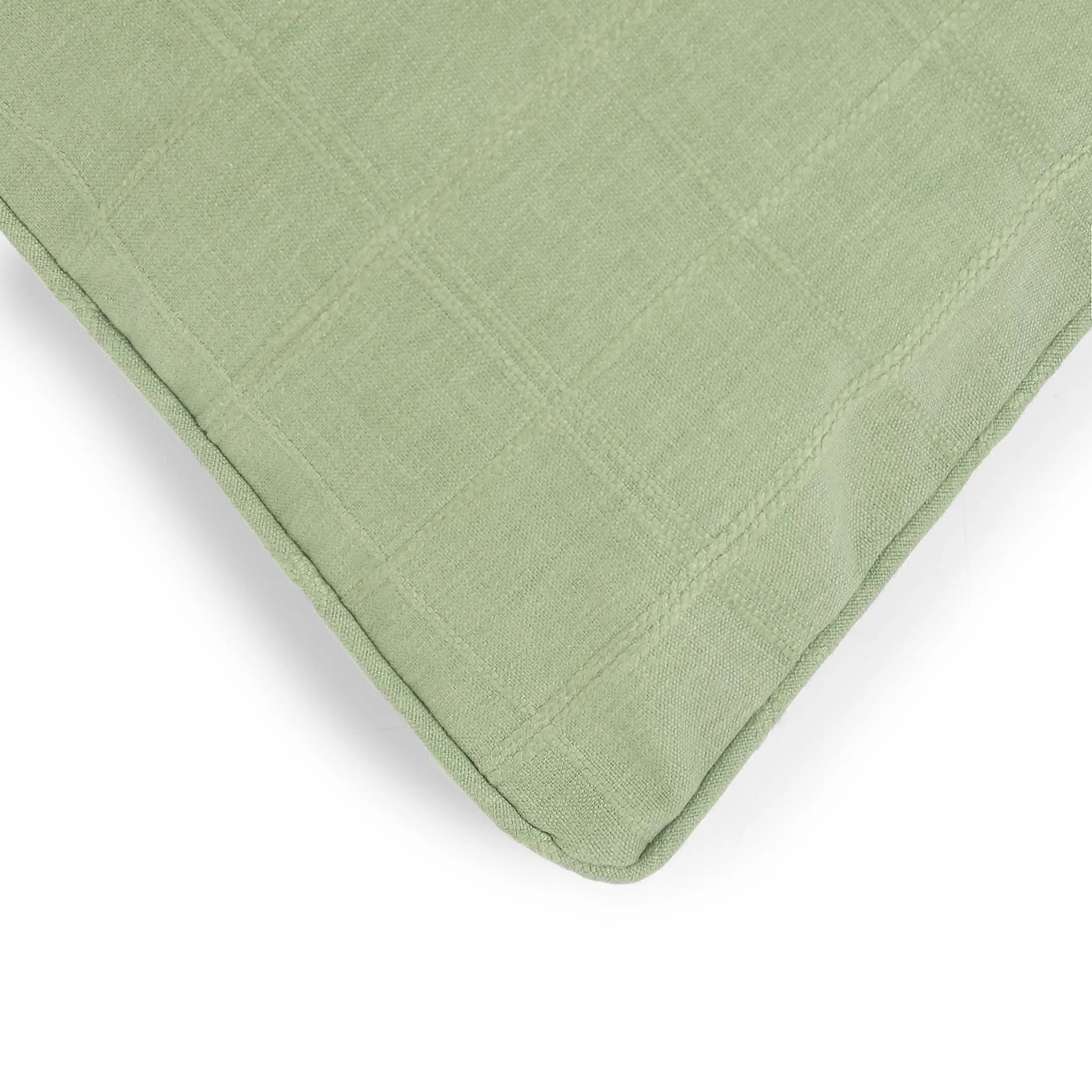 Espricia Woven Cushion Cover | Interlaced Sage / Cushion Cover (51cm x 51cm)