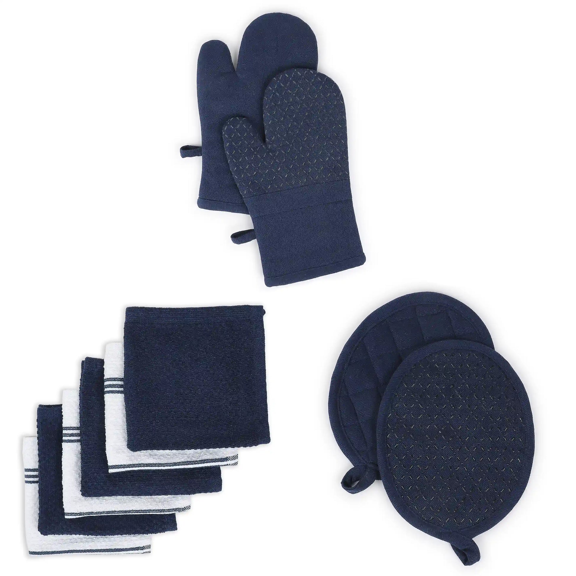 Kaleida 16-Piece Kitchen Linen Set Blue Barns