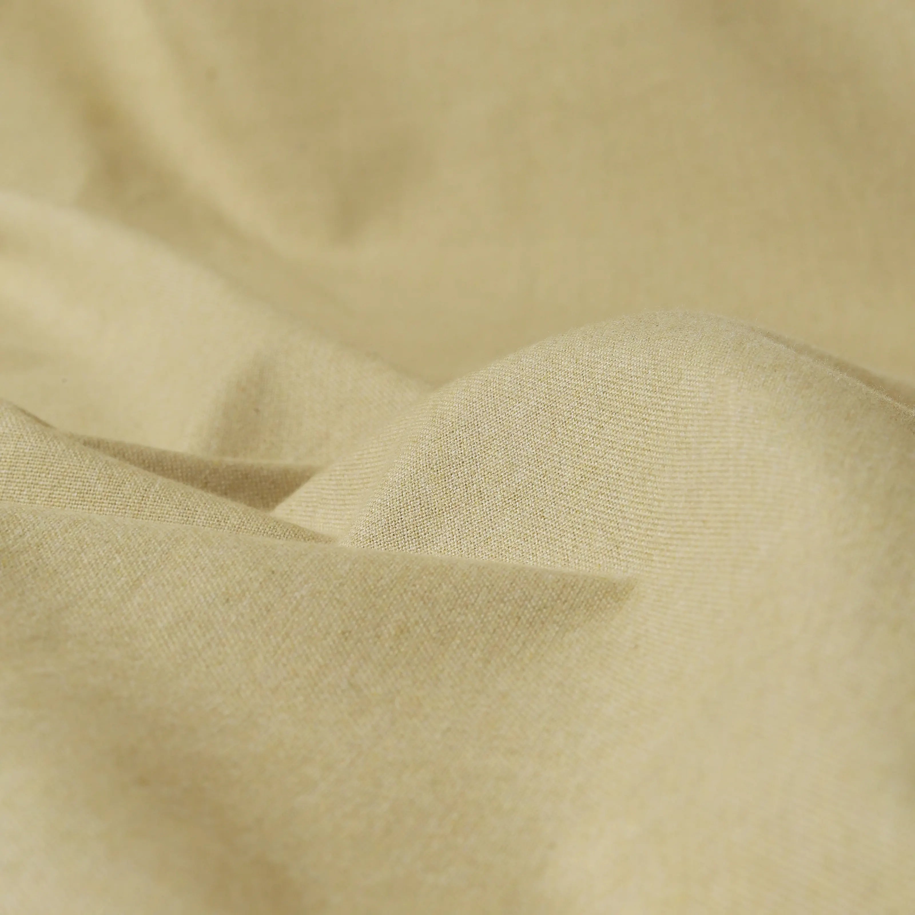 Pelushe Set Of 2 100% Cotton Solid Readymade Curtains | Everyday Hues Sand / Door (7ft X 4.4ft)