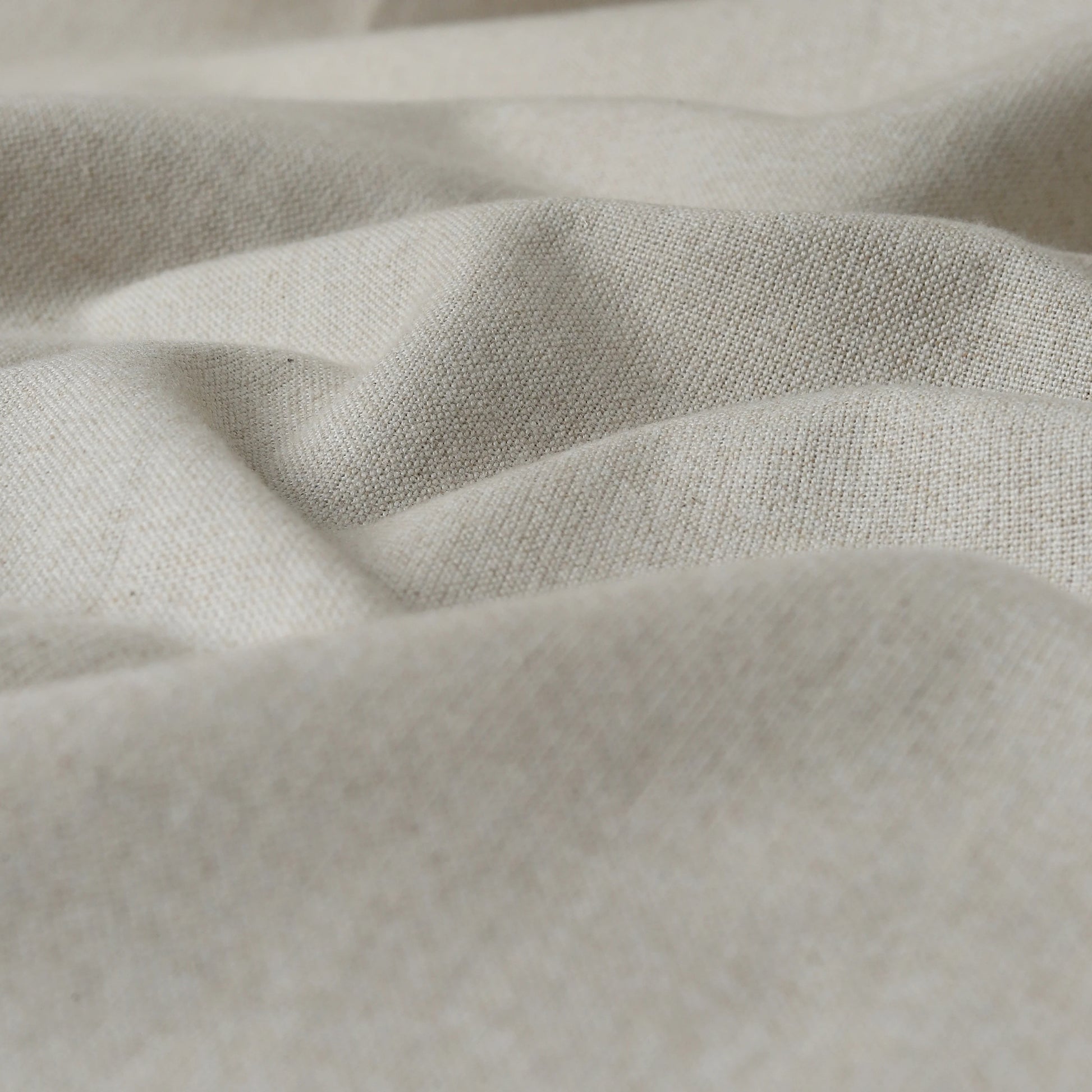 Pelushe Set Of 2 100% Cotton Solid Readymade Curtains | Everyday Hues Sesame / Door (7ft X 4.4ft)