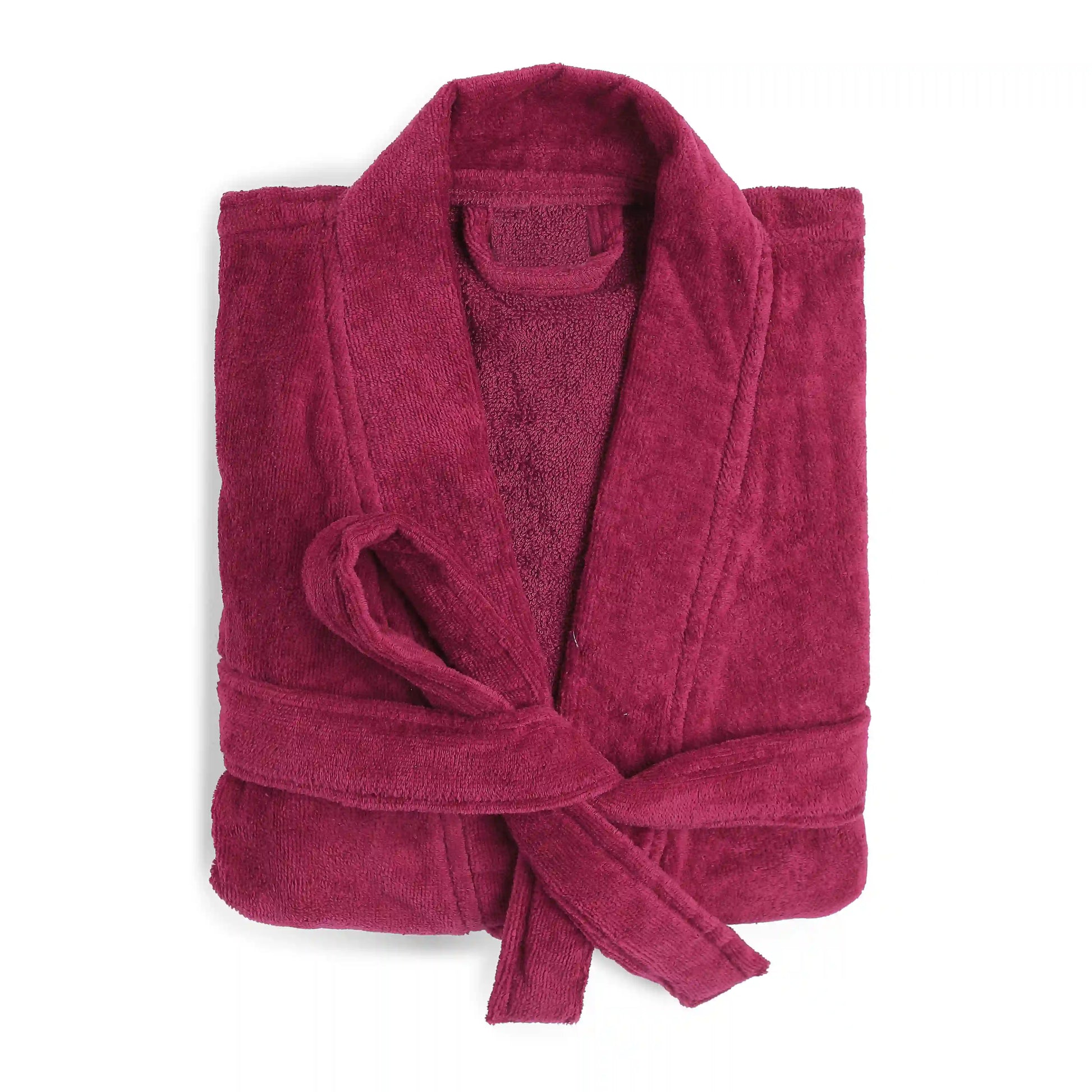 Paleto | Everyday Essentials Cozy Fit Absorbent Cotton Bathrobe Maroon / Medium