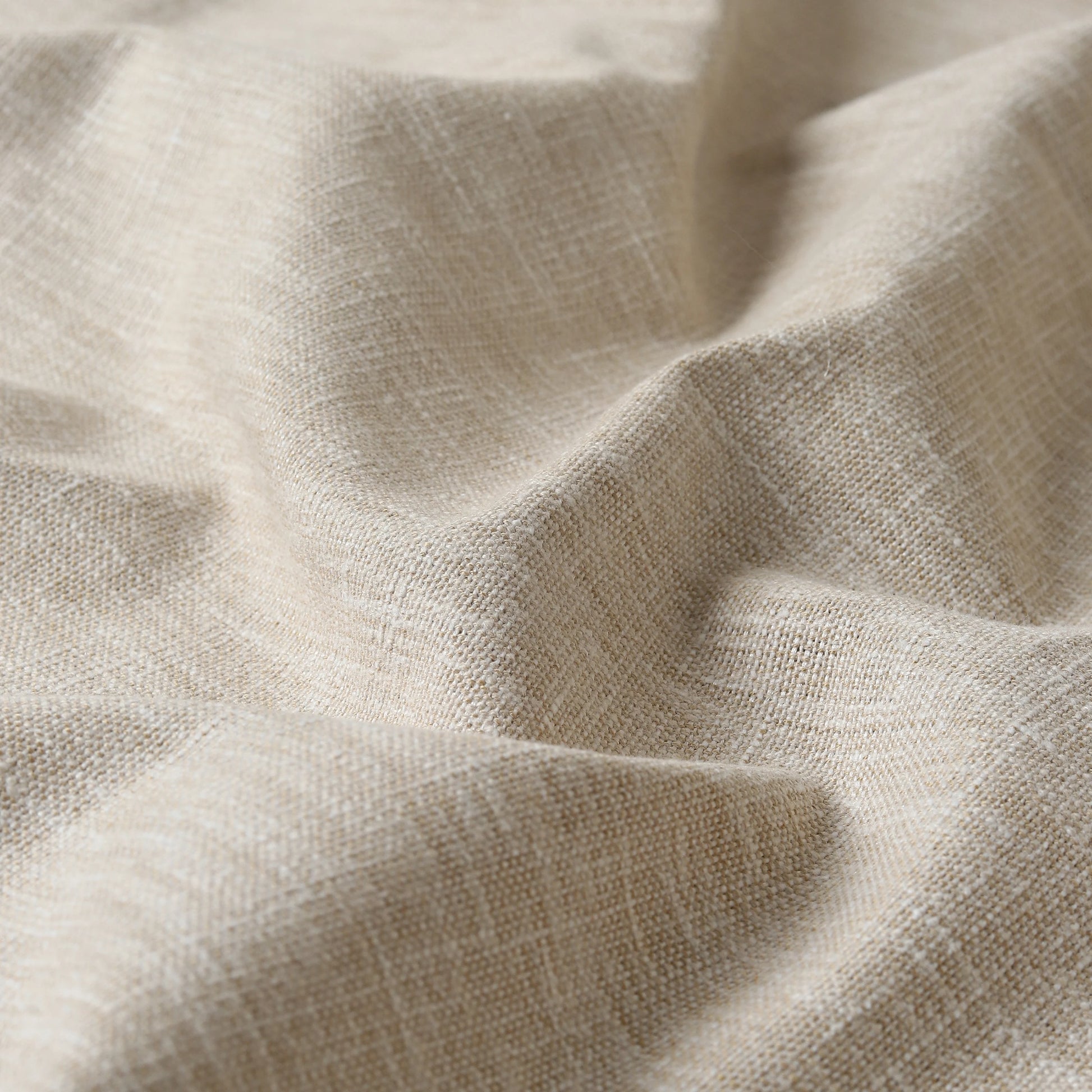 Paleto Set Of 2 Solid Readymade Curtains | Neutral Notes Almond / Door (7ft X 4.4ft)