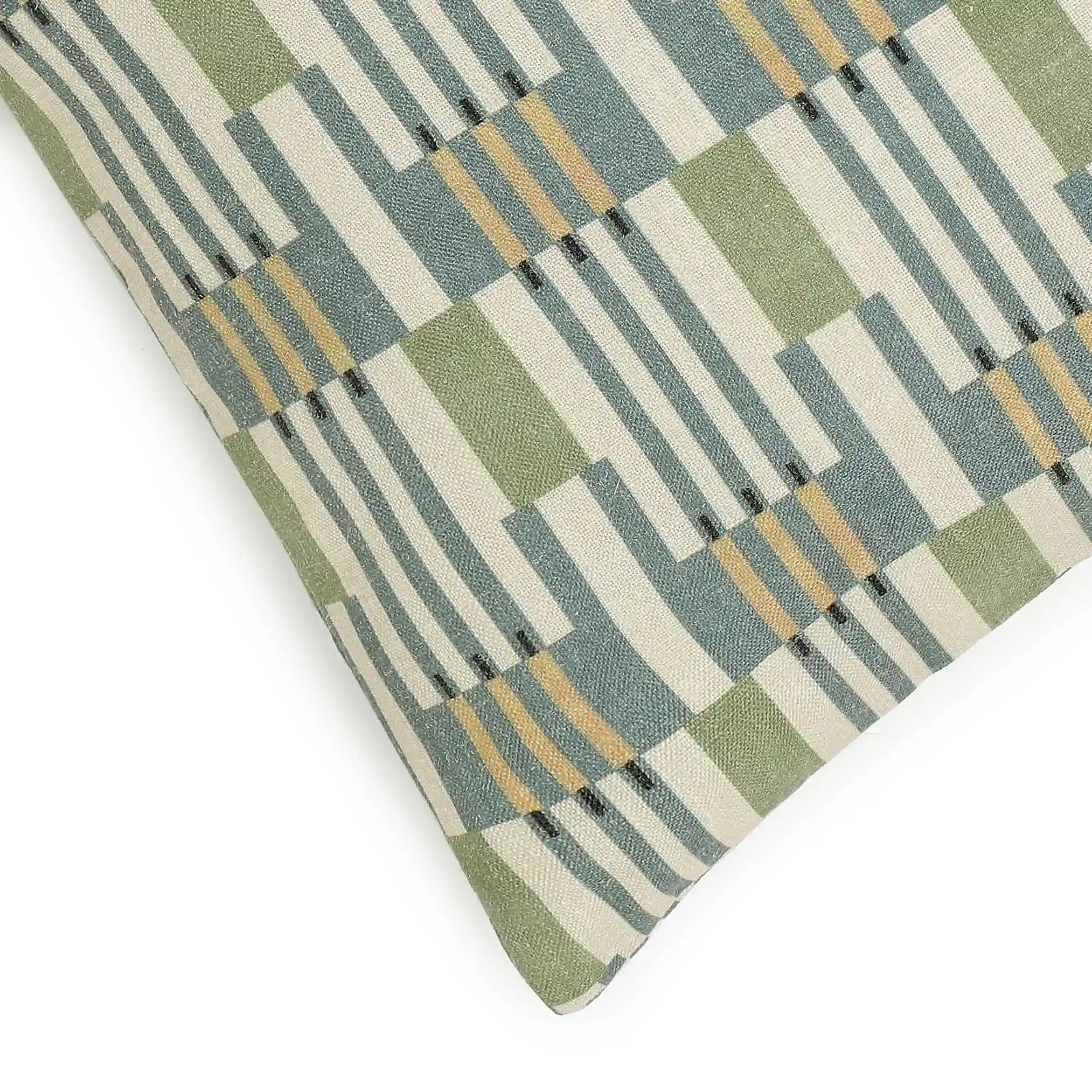 Vissencia Printed Cushion Cover | Crafted Patterns Woodland Olive / Cushion Cover (41cm x 41cm)