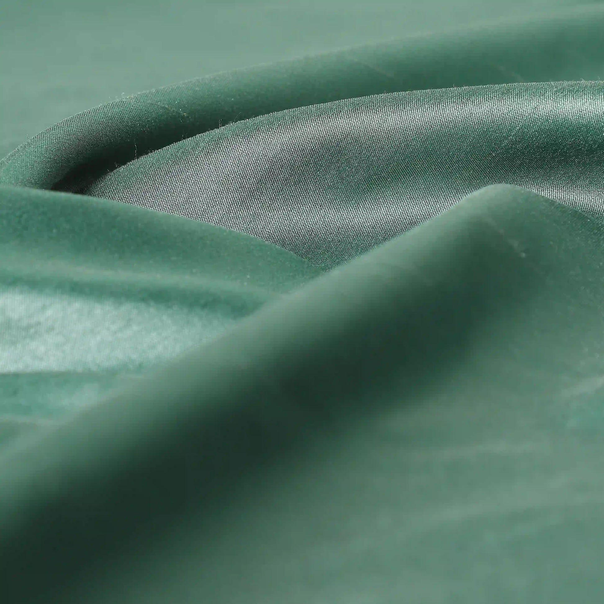 Paleto Set Of 2 Solid Readymade Curtains | Pure Hues Sea Green / Door (4.25ft X 7.22ft)