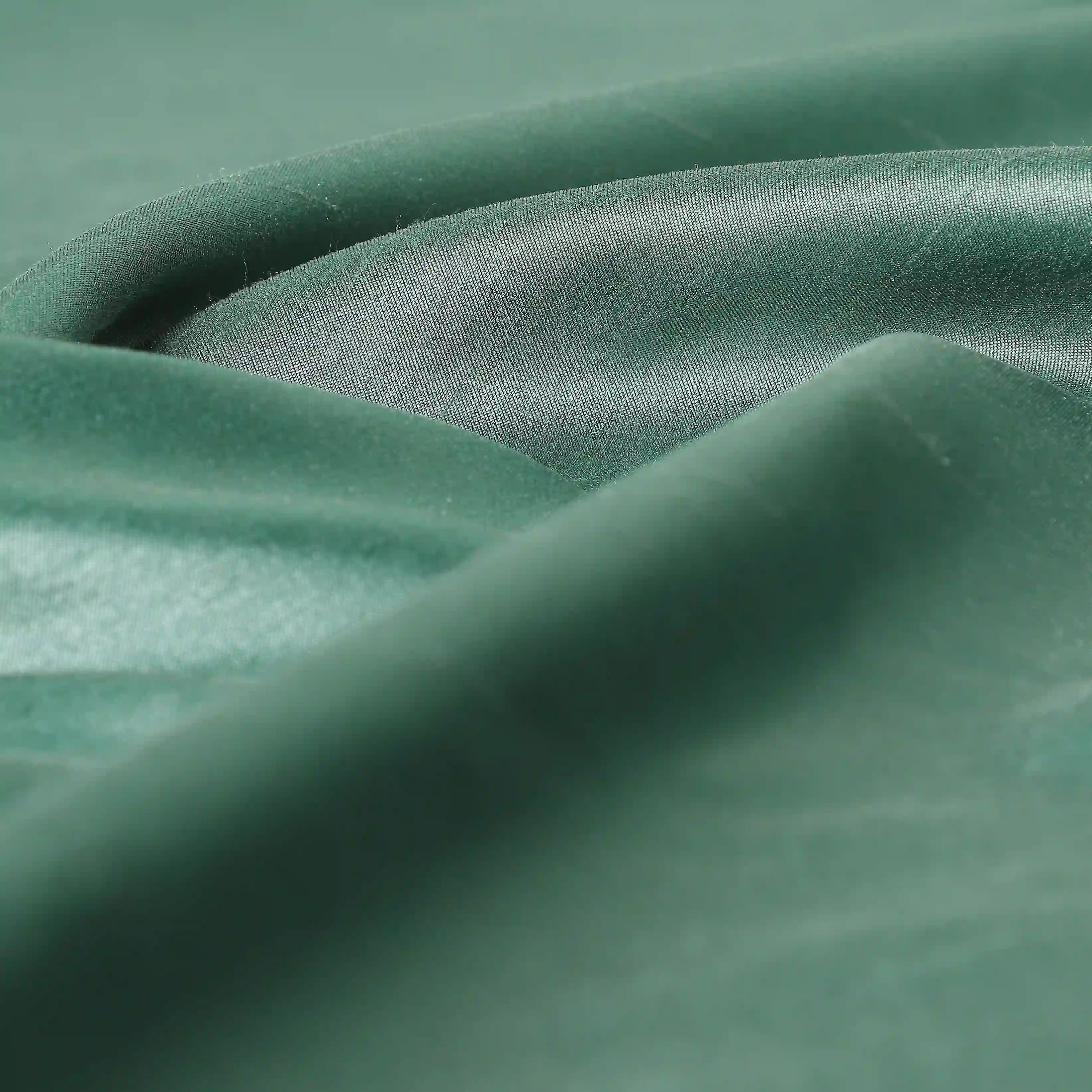 Paleto Set Of 2 Solid Readymade Curtains | Pure Hues Sea Green / Door (4.25ft X 7.22ft)