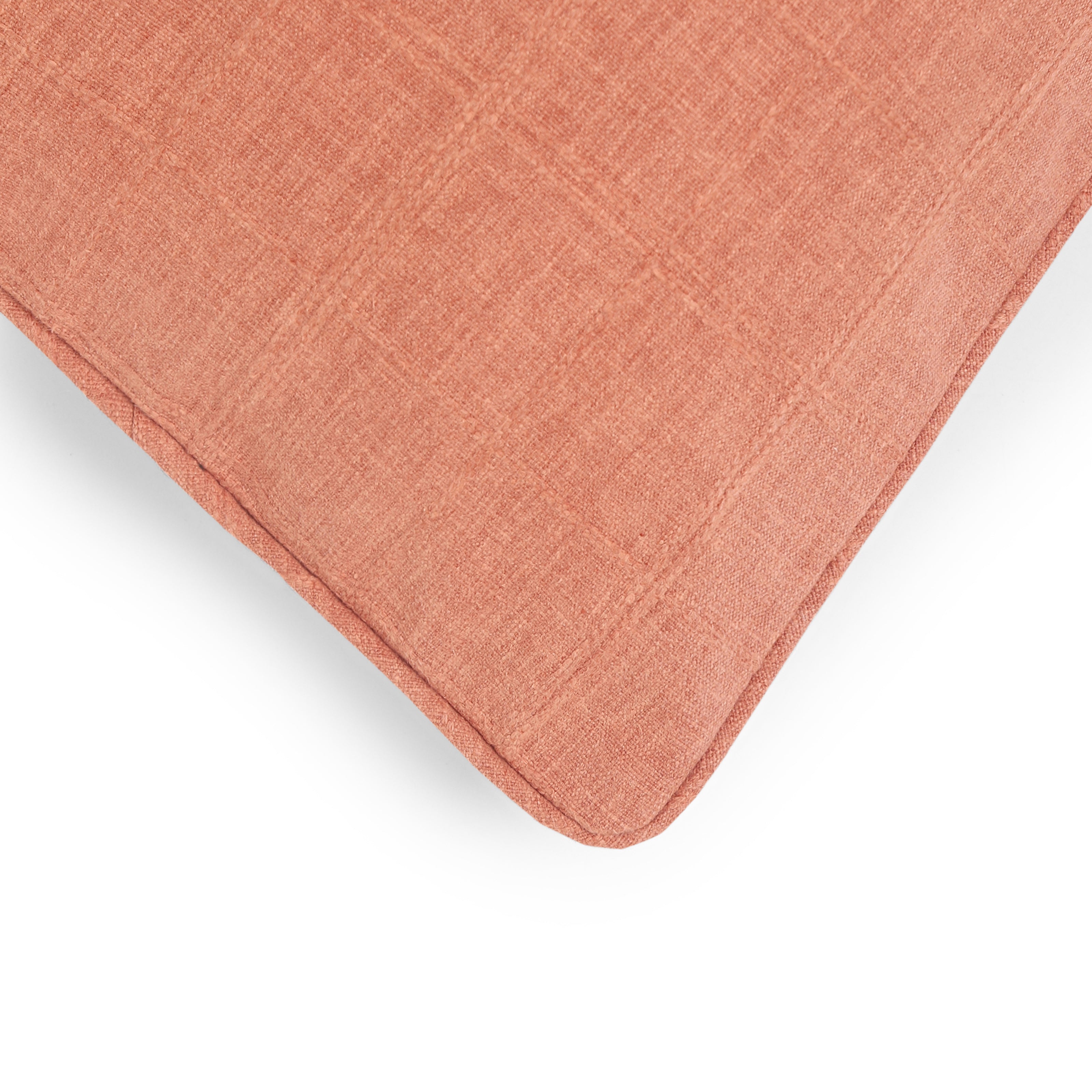 Espricia 355 GSM Cotton Blend Cushion Cover | Rust Red