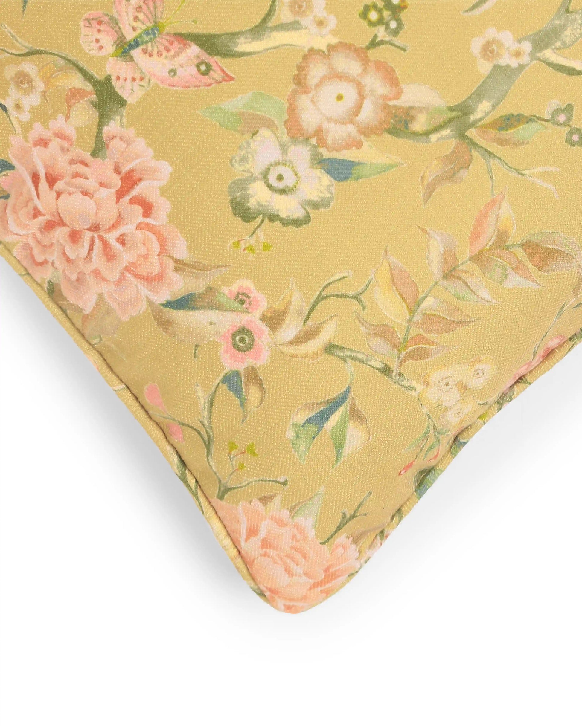 Espricia Printed Cushion Cover | Gardenia Warm Amber / Cushion Cover (41cm x 41cm)