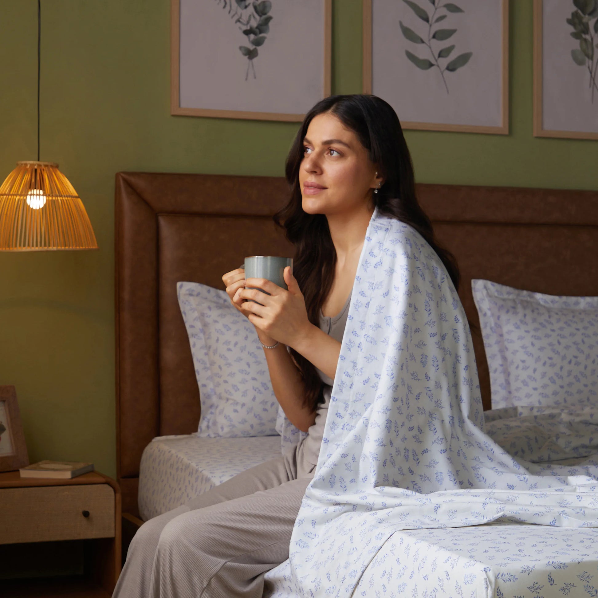 Bloomshire Classic 100% Cotton Dohar Purple / Double