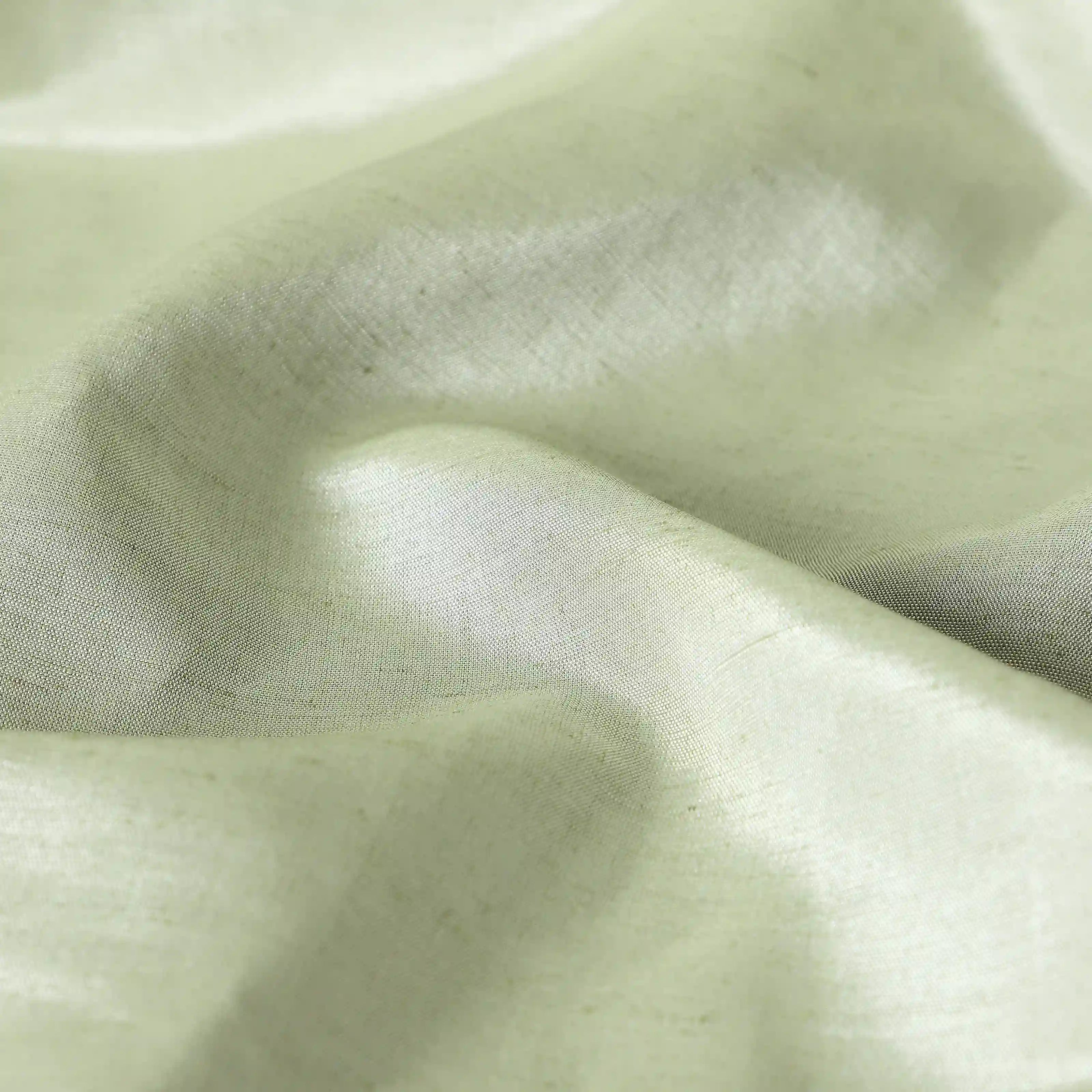 Paleto Set Of 2 Solid Readymade Curtains | Hue Harmony Green Tea / Window (5ft X 4.4ft)