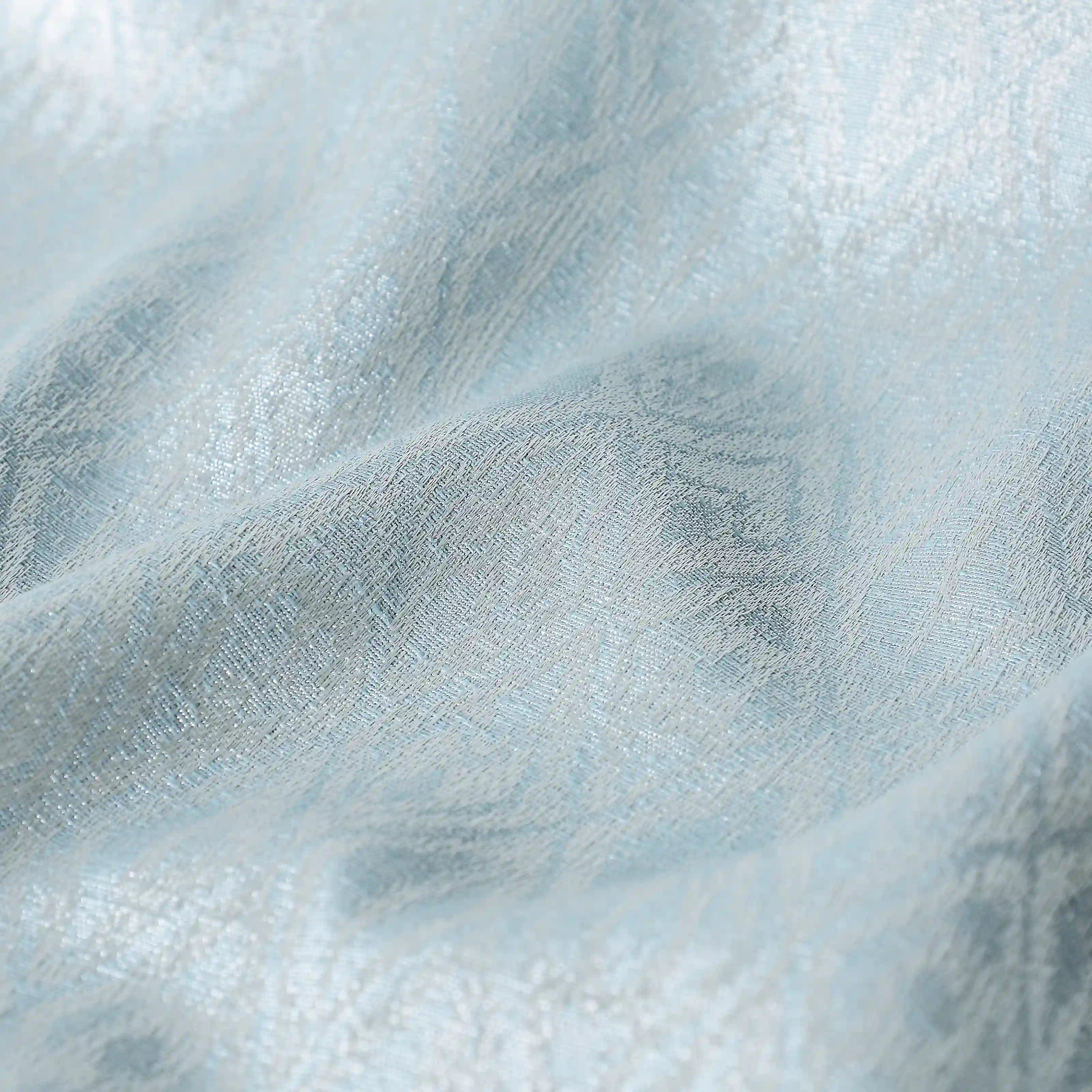 De Jacquard - Classic Set Of 2 Jacquard Readymade Curtains | Cozy Diamonds Sky / Window (5ft X 4.4ft)