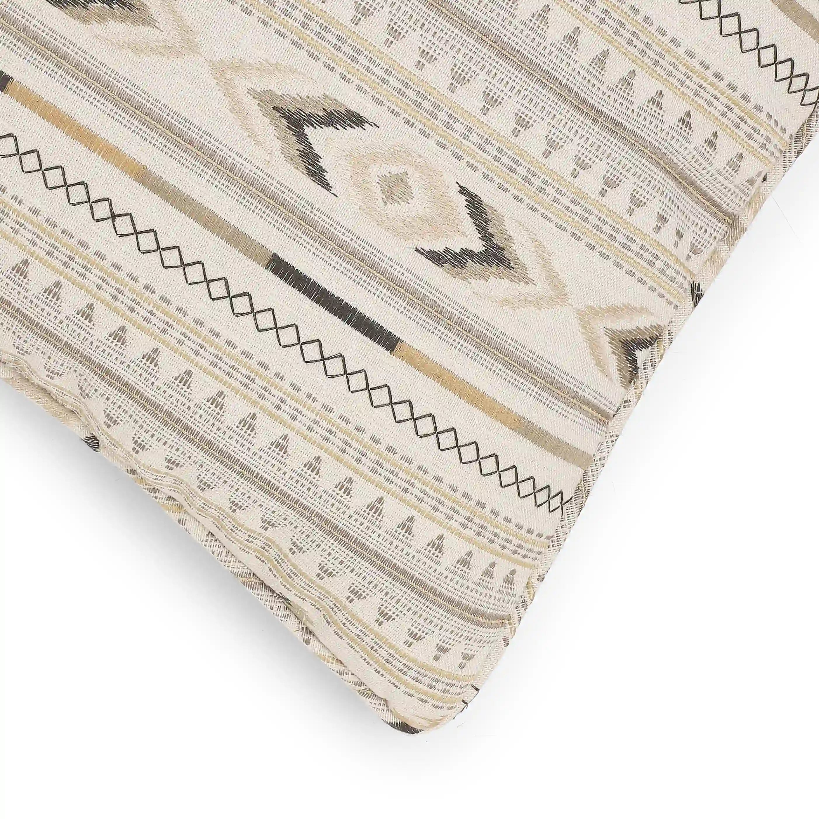 Espricia Woven Cushion Cover | Tribal Loom Soft Toffee / Cushion Cover (41cm x 41cm)
