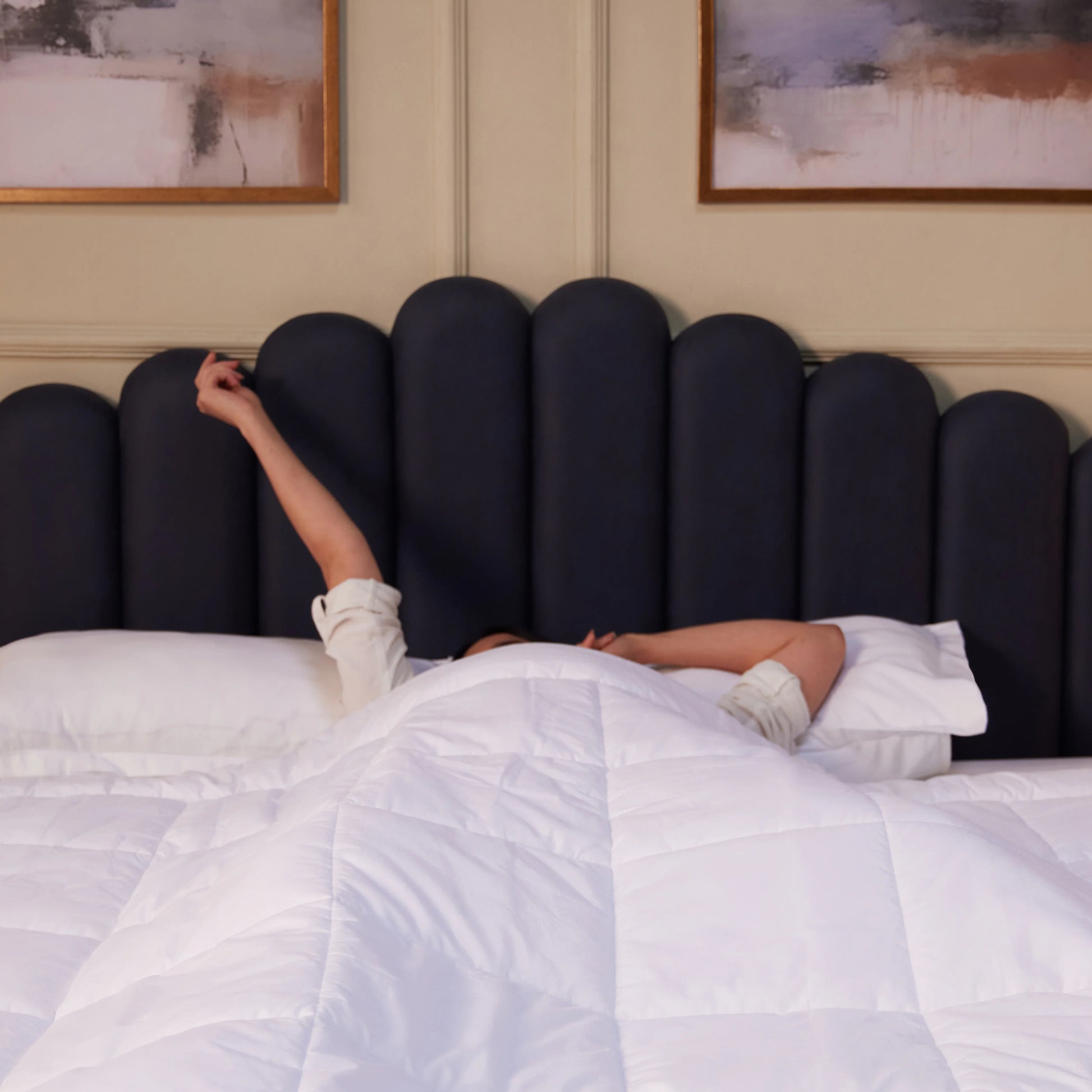 Quadra White Solid Dyed Duvet Filler White / Duvet Filler (1.50m x 2.24m)
