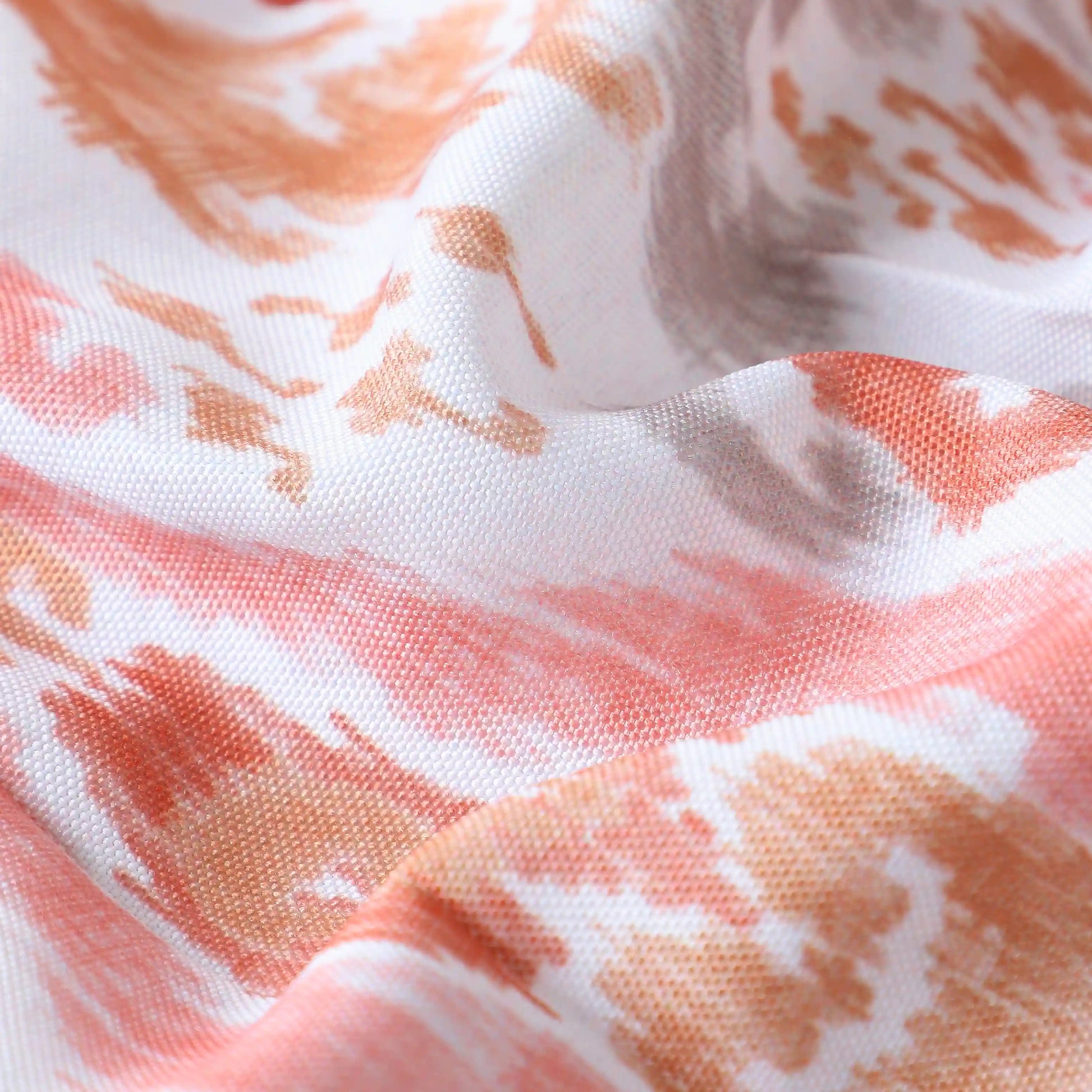 Chippa Lane Set Of 2 Printed Readymade Curtains | 
Timeless Tradition Sunset Coral / Door (7ft X 4.4ft)