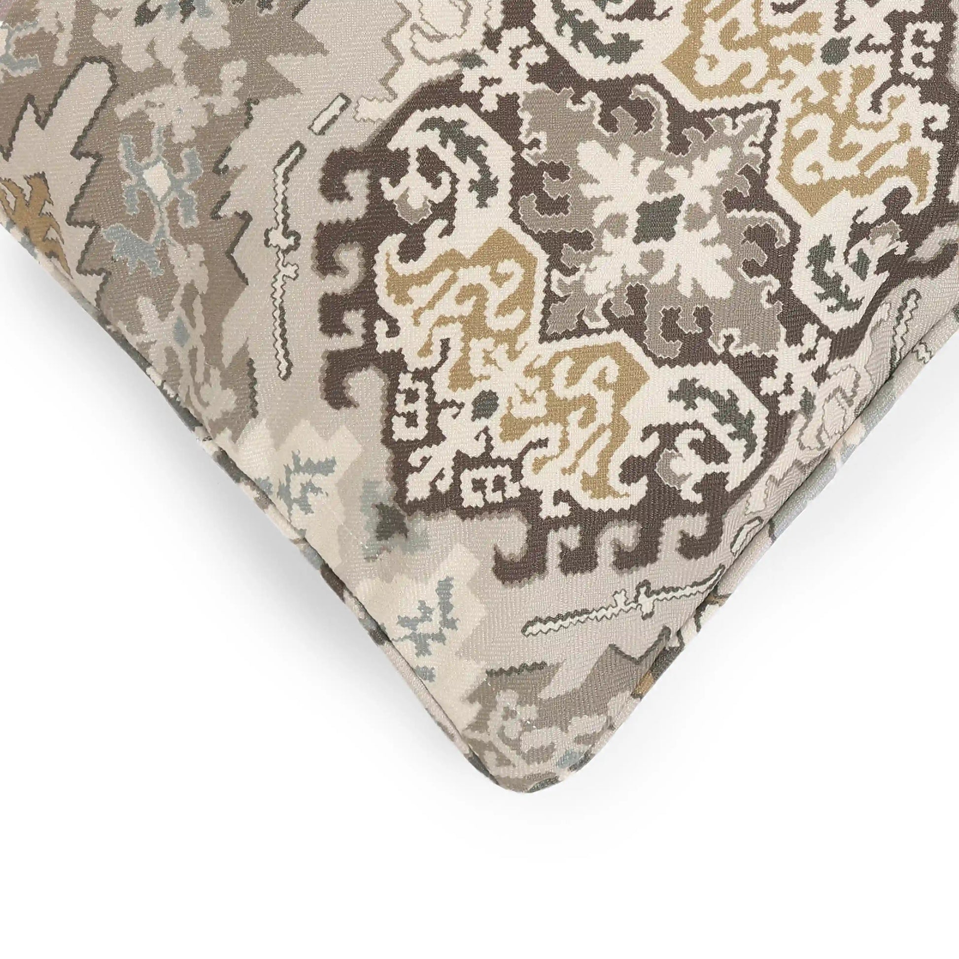 Espricia Printed Cushion Cover | Indian Regal Earthy Bliss / Cushion Cover (41cm x 41cm)