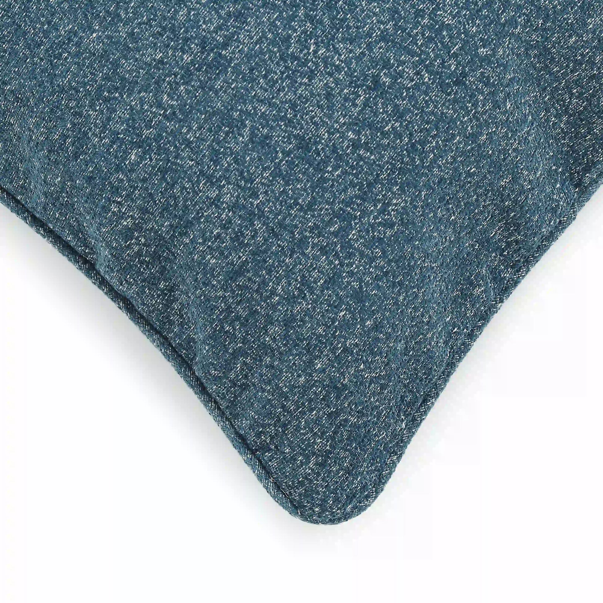 Vissencia Solid Cushion Cover | Textured Crush Ocean Depth / Cushion Cover (41cm x 41cm)