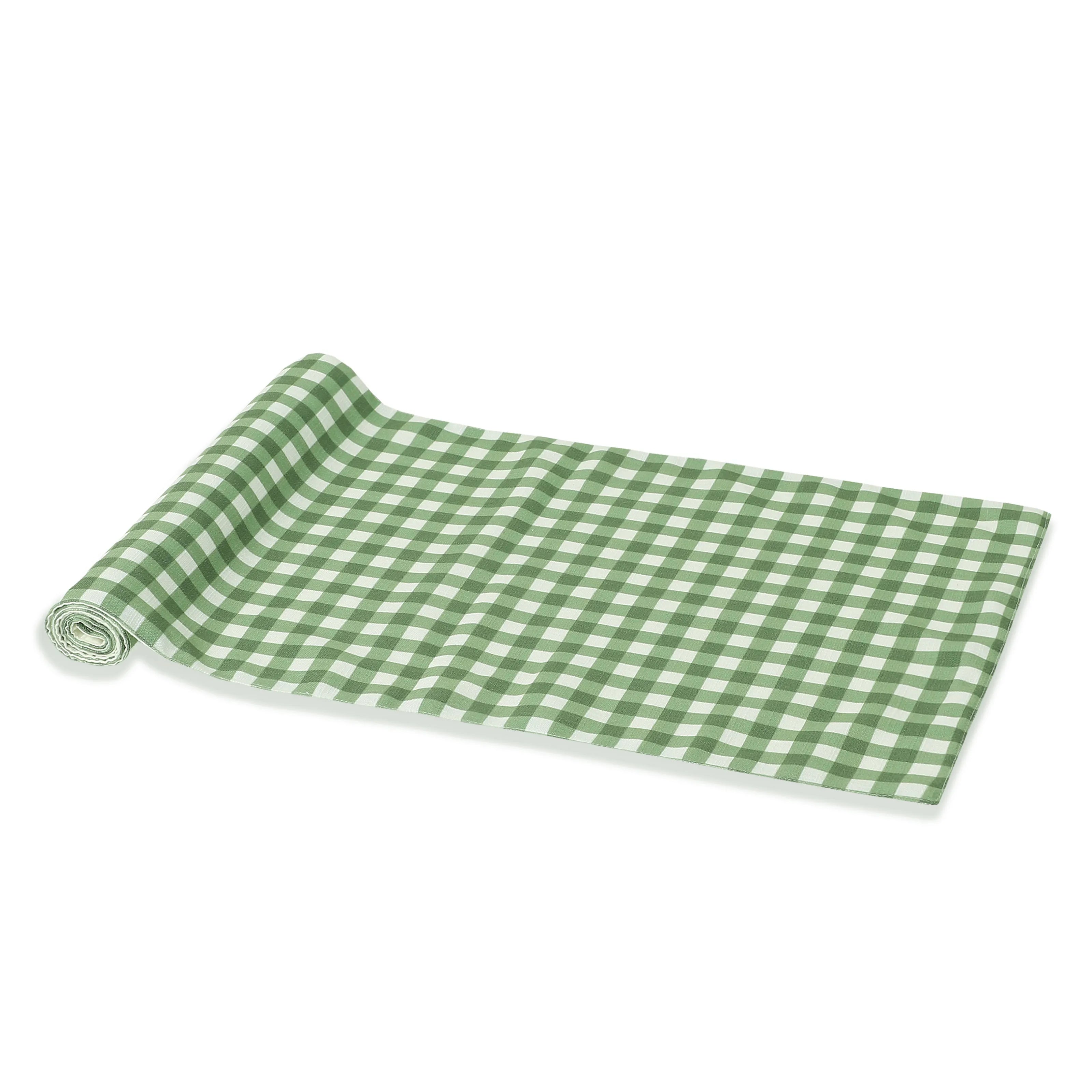 Nonna's Home 100% Polyester Table Runner Big Rosemary Gingham / Table Runner (34cm x 120cm)