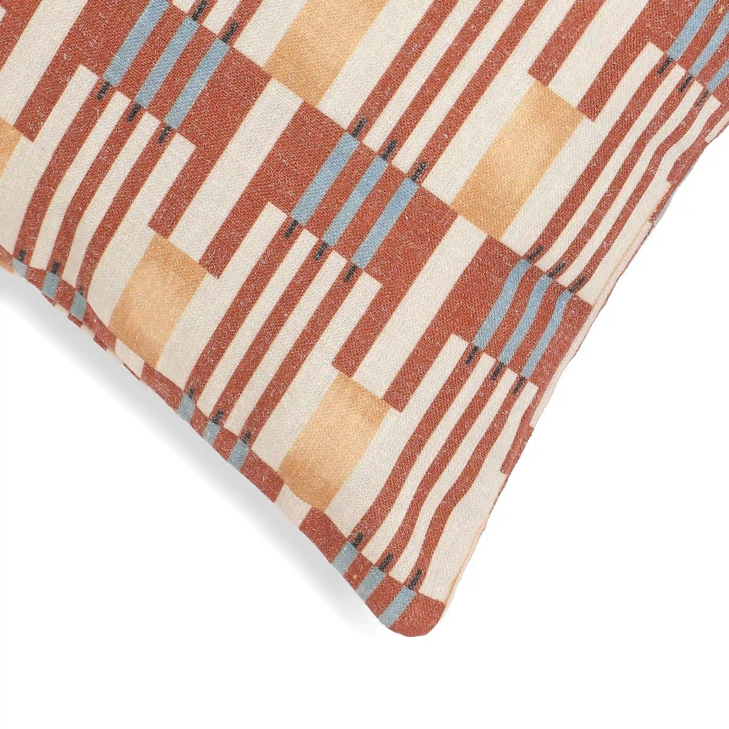 Vissencia Printed Cushion Cover | Crafted Patterns Red / Cushion Cover (41cm x 41cm)
