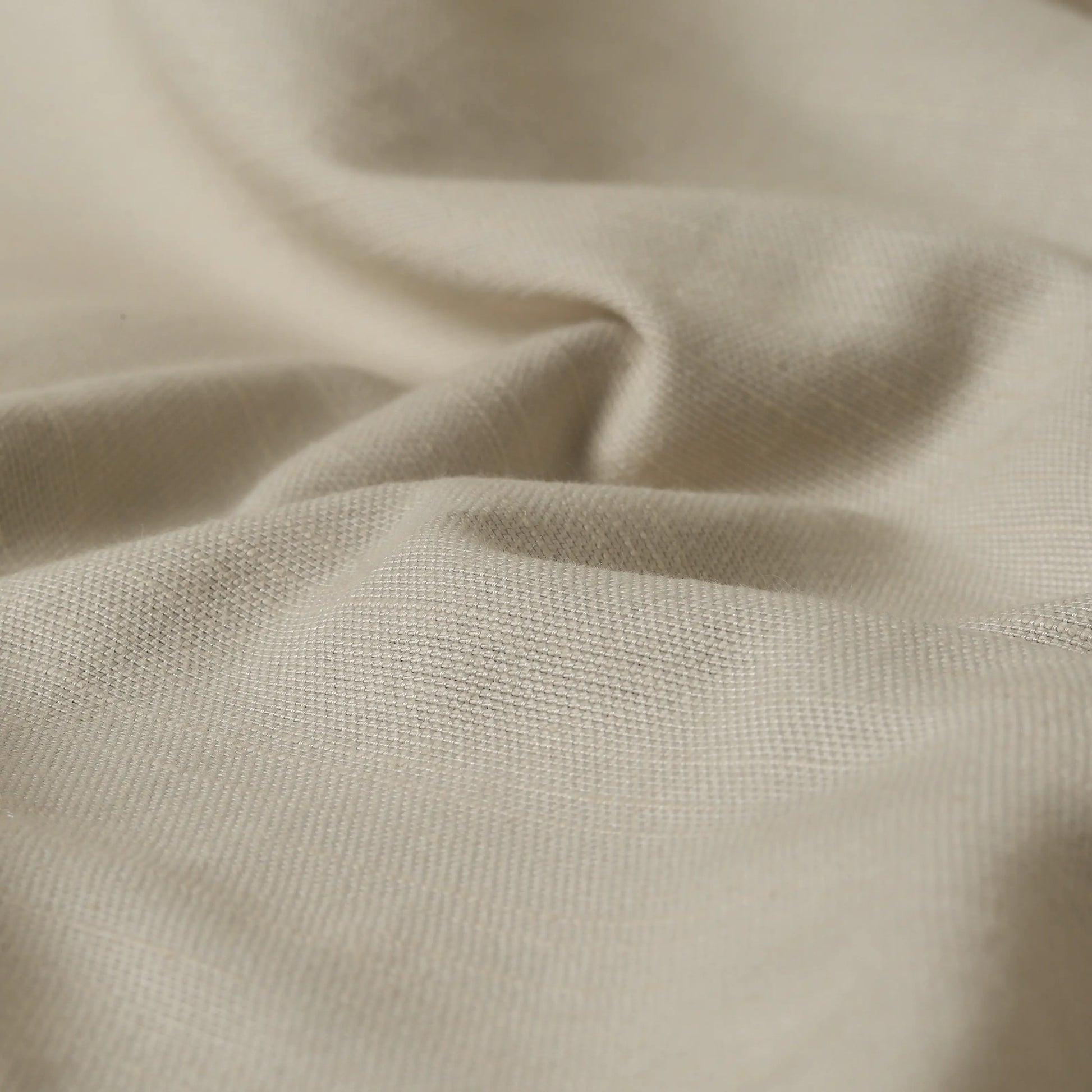 Paleto Set Of 2 Solid Readymade Curtains | Earthen Textures Linen Breeze / Window (5ft X 4.4ft)