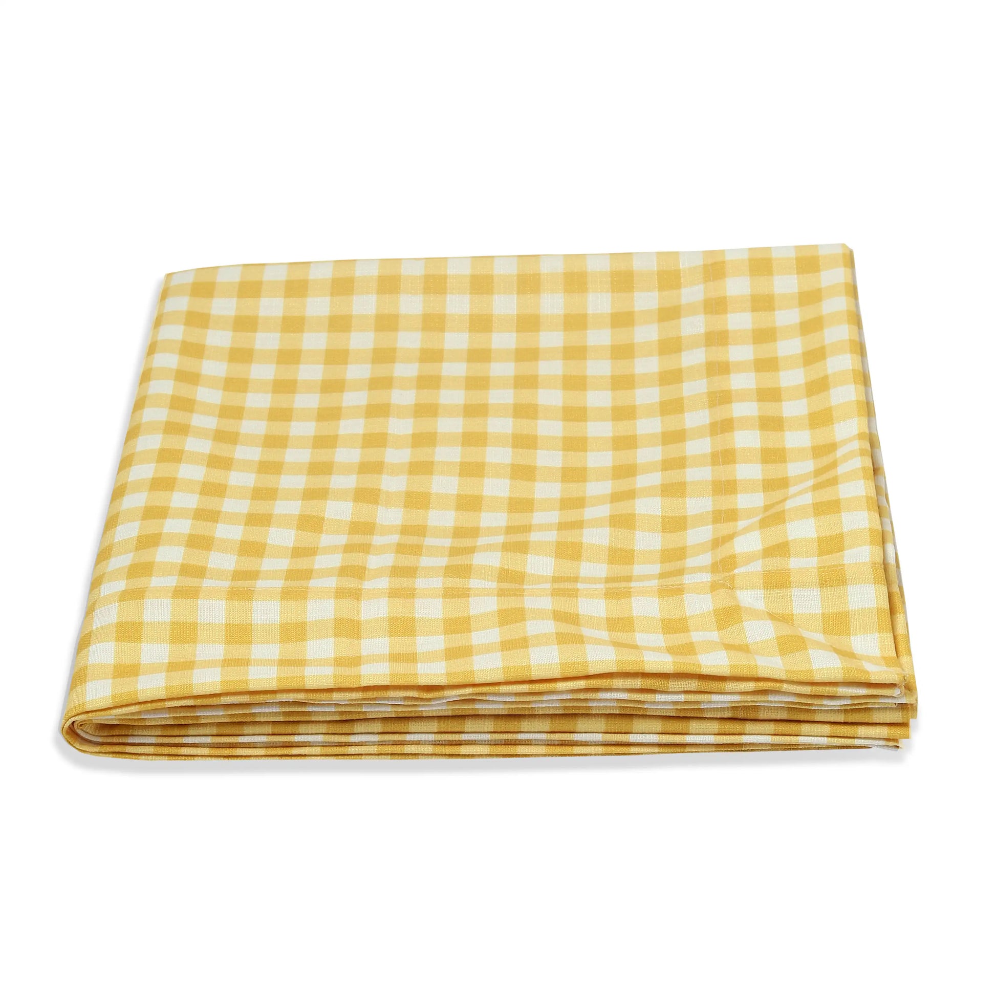 Nonna's Home 100% Polyester Table Cloth Small Turmeric Gingham / Table Cloth (150cm x 150cm)