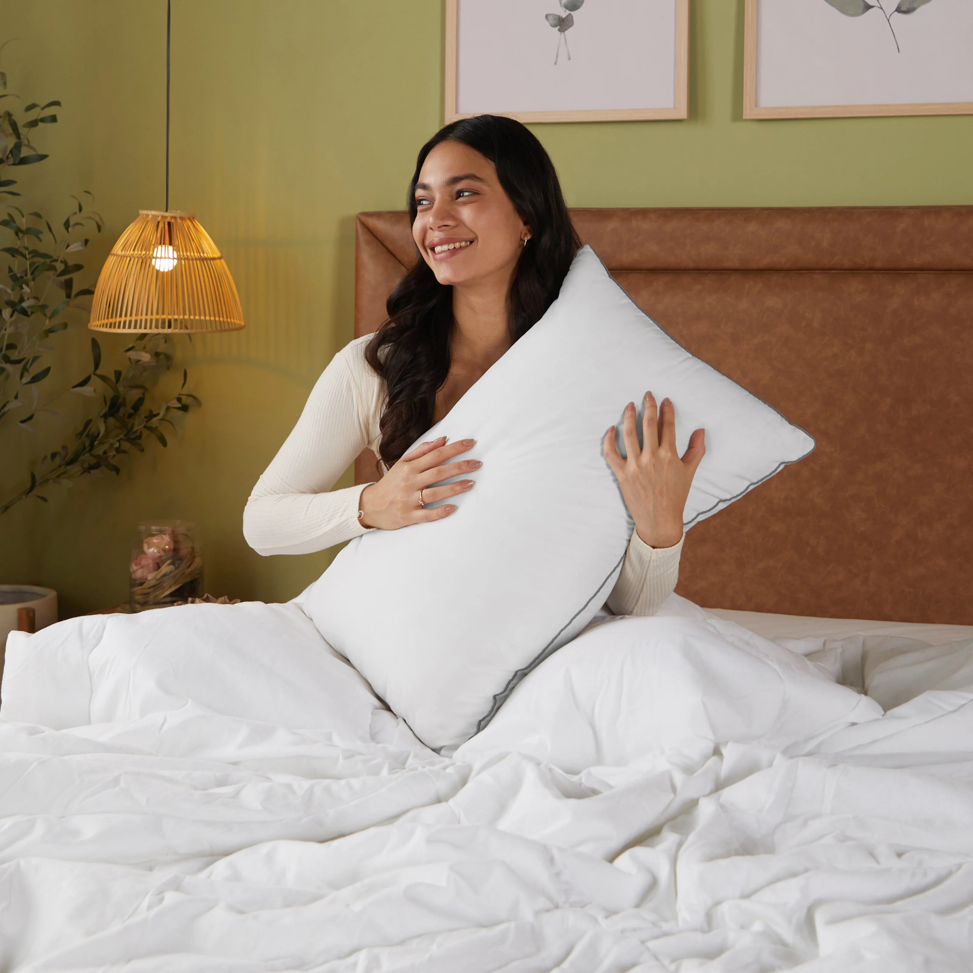 Nightcloud White Solid Cord Pillow Filler White / Pillow Filler (46cm x 69cm)
