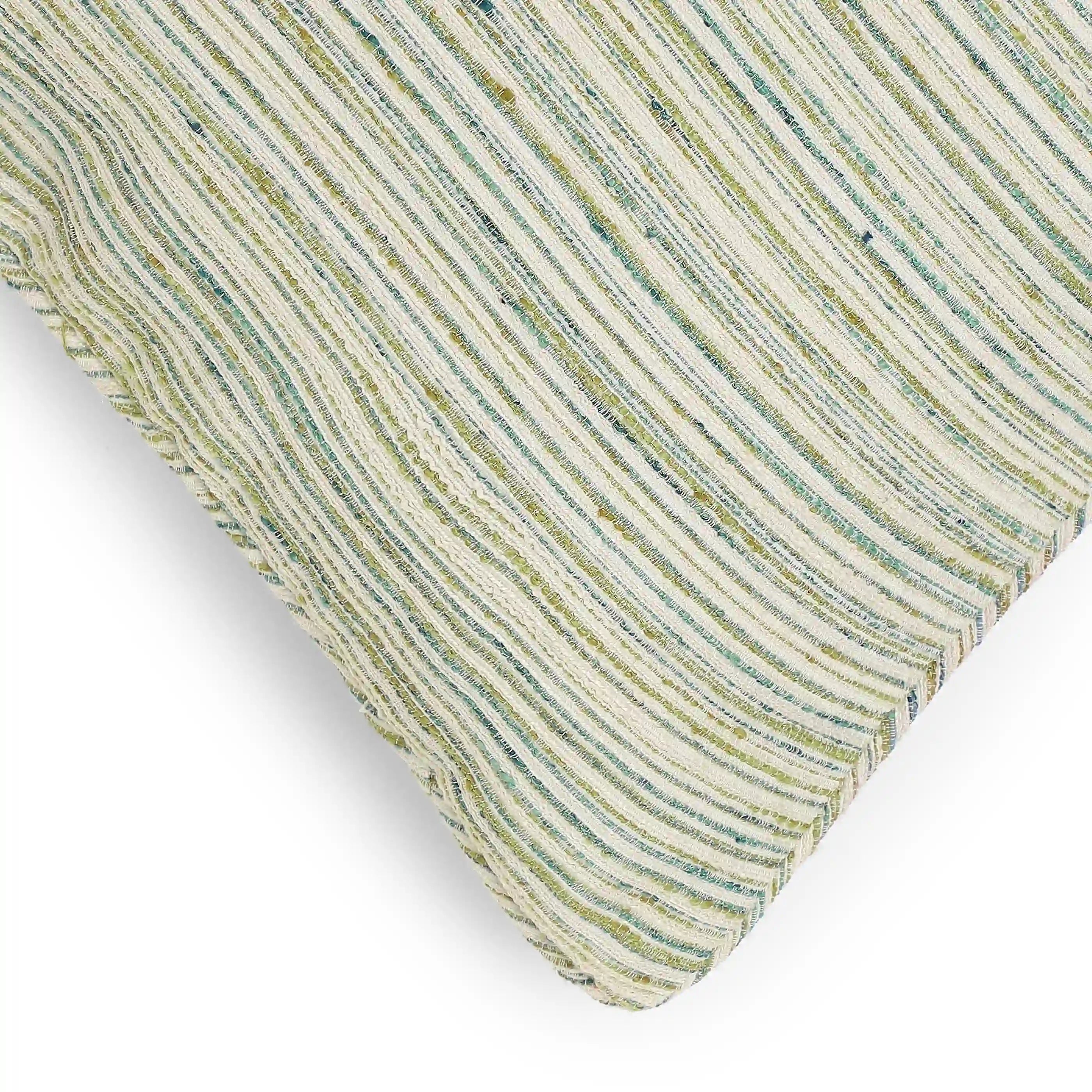 Vissencia Woven Cushion Cover | Textured Tales Jade / Cushion Cover (41cm x 41cm)