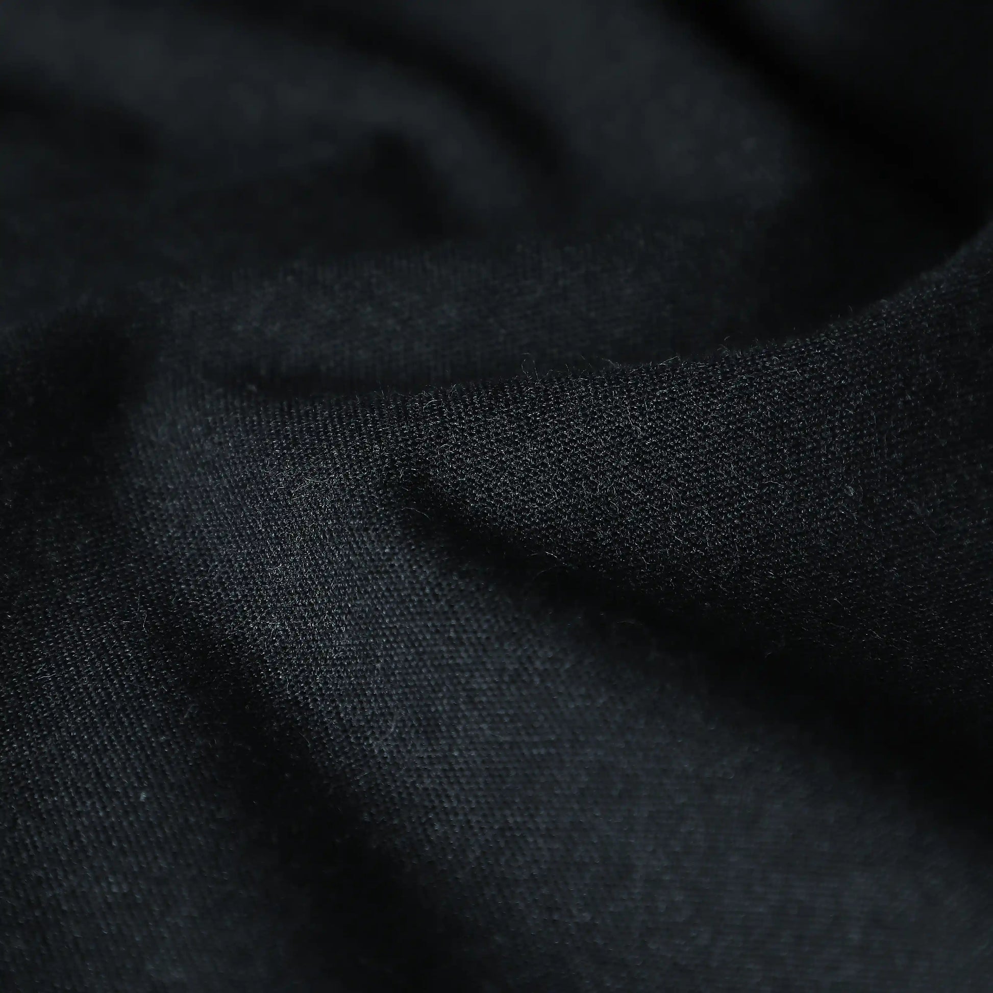 Pelushe Set Of 2 100% Cotton Solid Readymade Curtains | Everyday Hues Black Beauty / Window (5ft X 4.4ft)