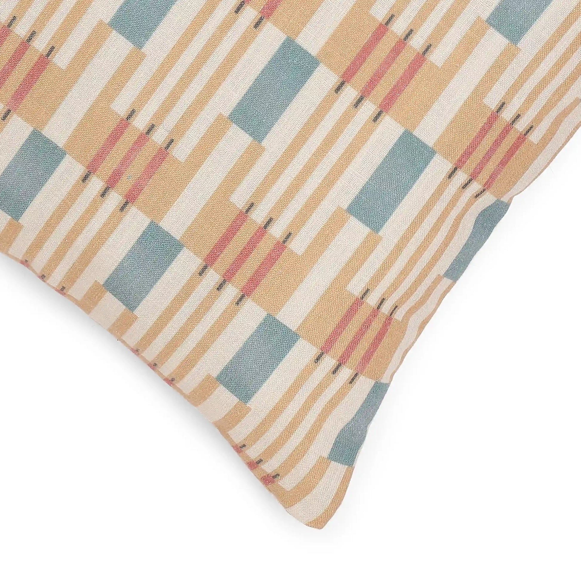 Vissencia Printed Cushion Cover | Crafted Patterns Honey Glaze / Cushion Cover (41cm x 41cm)