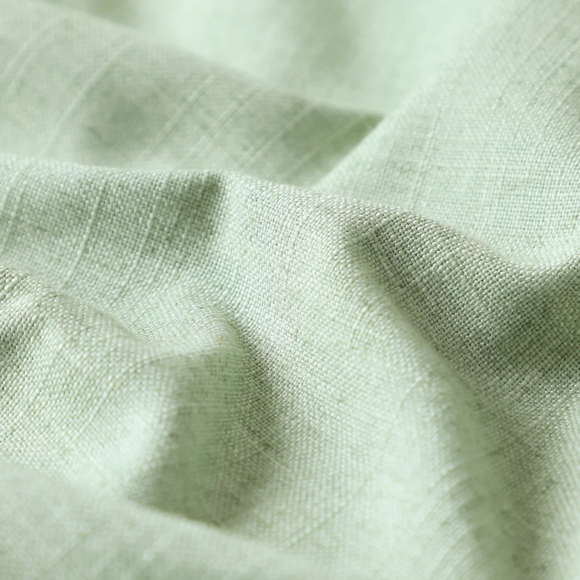 Paleto Set Of 2 Solid Readymade Curtains | Forest Days Sage / Door (7ft X 4.4ft)