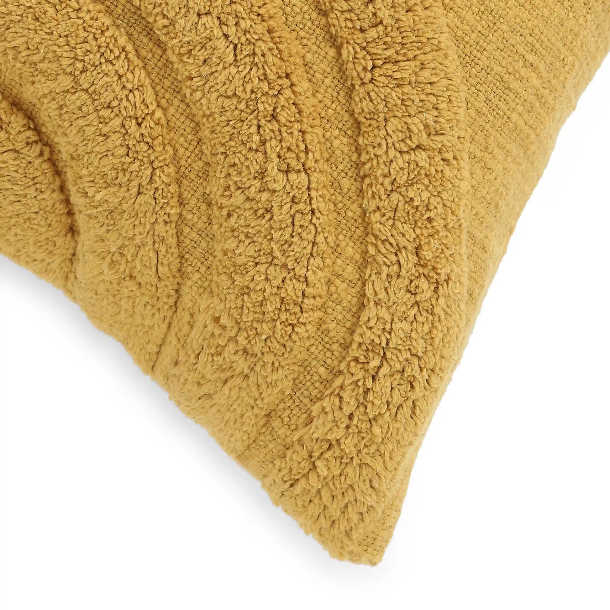 Espricia 100% Cotton Tufted Cushion Cover | Golden Hour Butterscotch / Cushion Cover (51cm x 51cm)