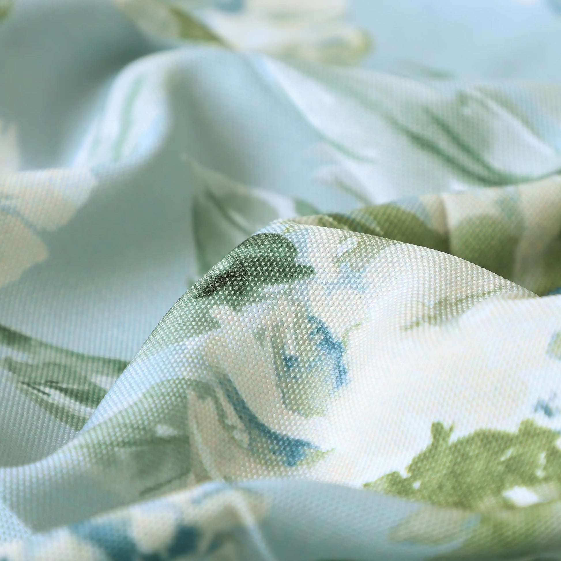 Chippa Lane Set Of 2 Printed Readymade Curtains | Floral Mist Floral Ocean / Door (7ft X 4.4ft)