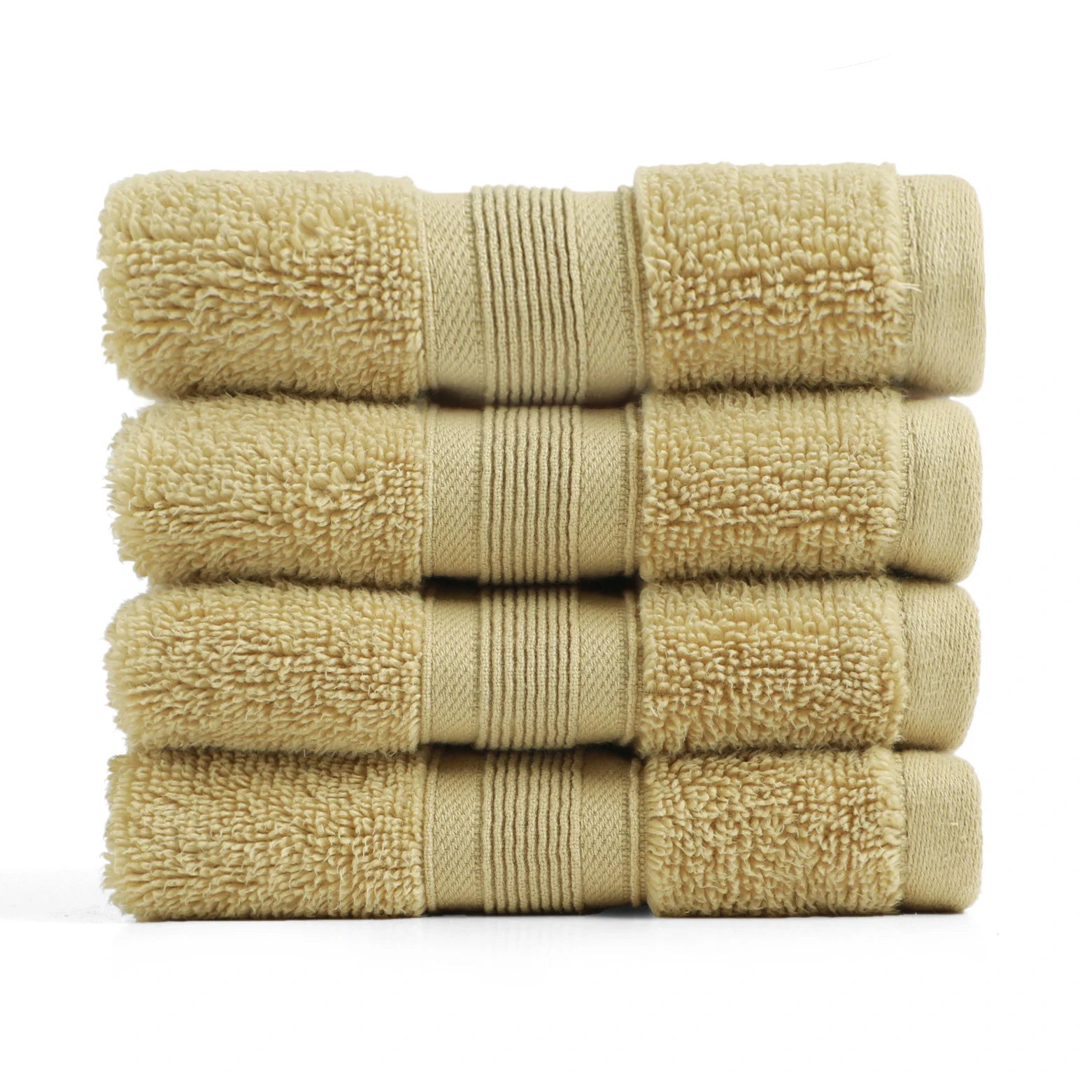 Pelushe Zero Twist 100% Cotton Face Towel Beige / Face Towel (30cm x 30cm)