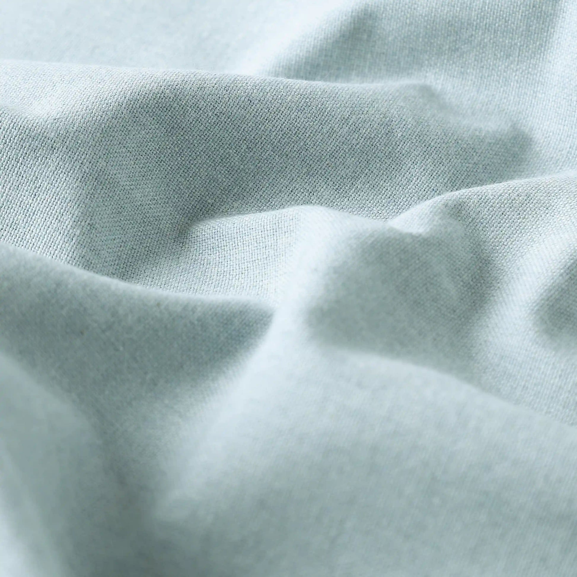 Pelushe Set Of 2 100% Cotton Solid Readymade Curtains | Everyday Hues Blue Haze / Window (5ft X 4.4ft)