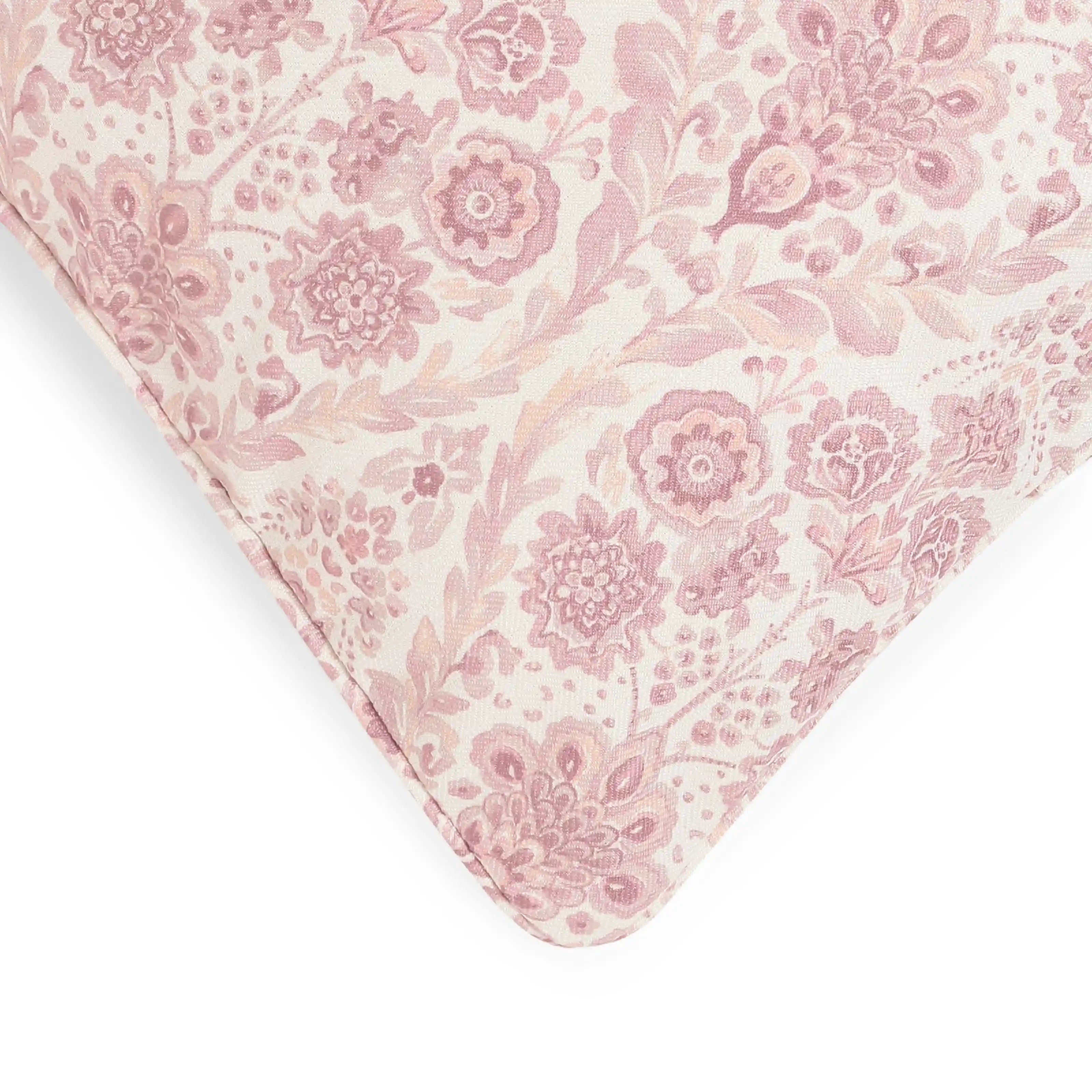 Espricia Printed Cushion Cover | Jaipuri Tales Maroon / Cushion Cover (51cm x 51cm)