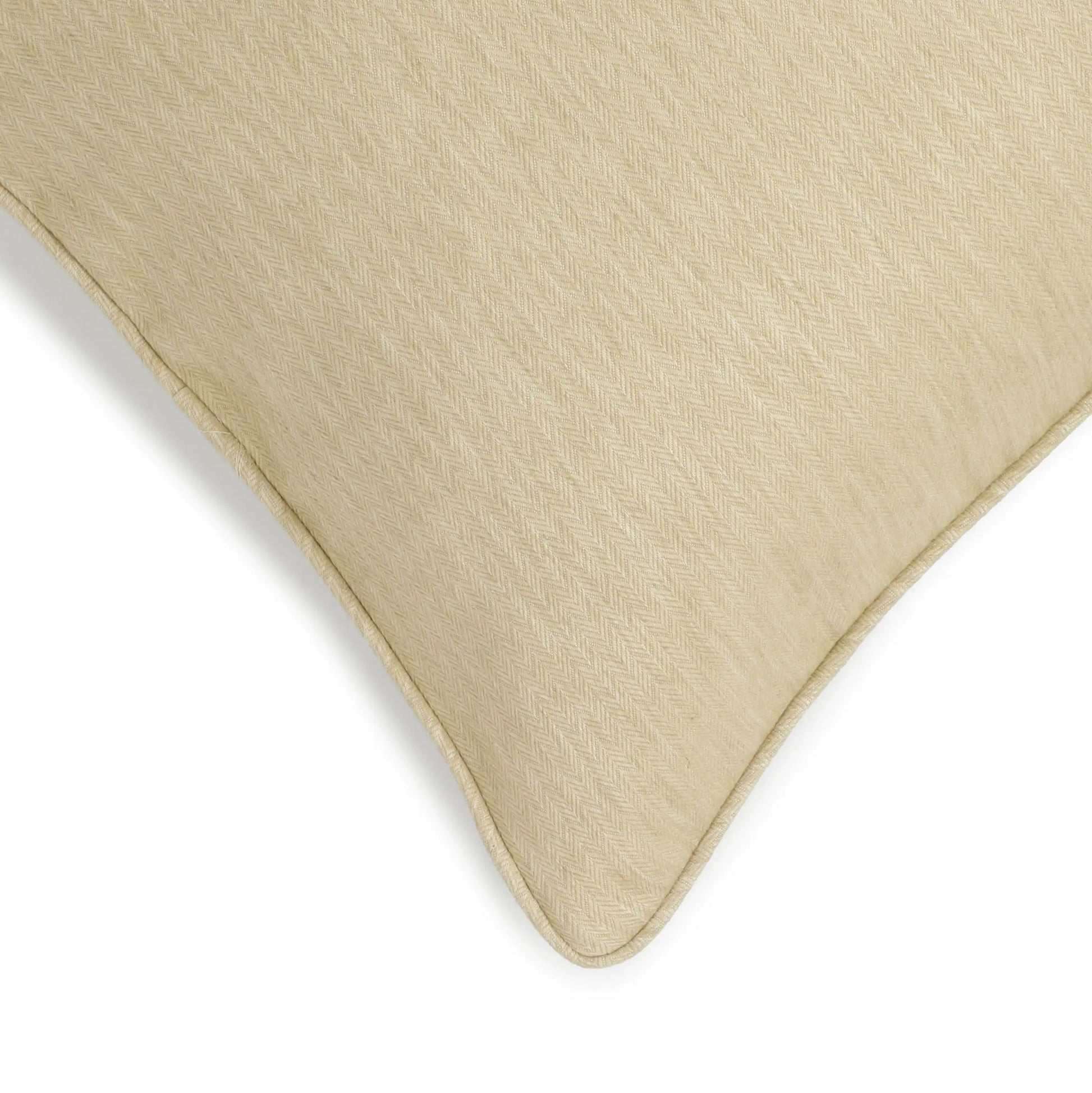 Vissencia Solid Cushion Cover | Textured Weaves Almond Whisper / Cushion Cover (51cm x 51cm)