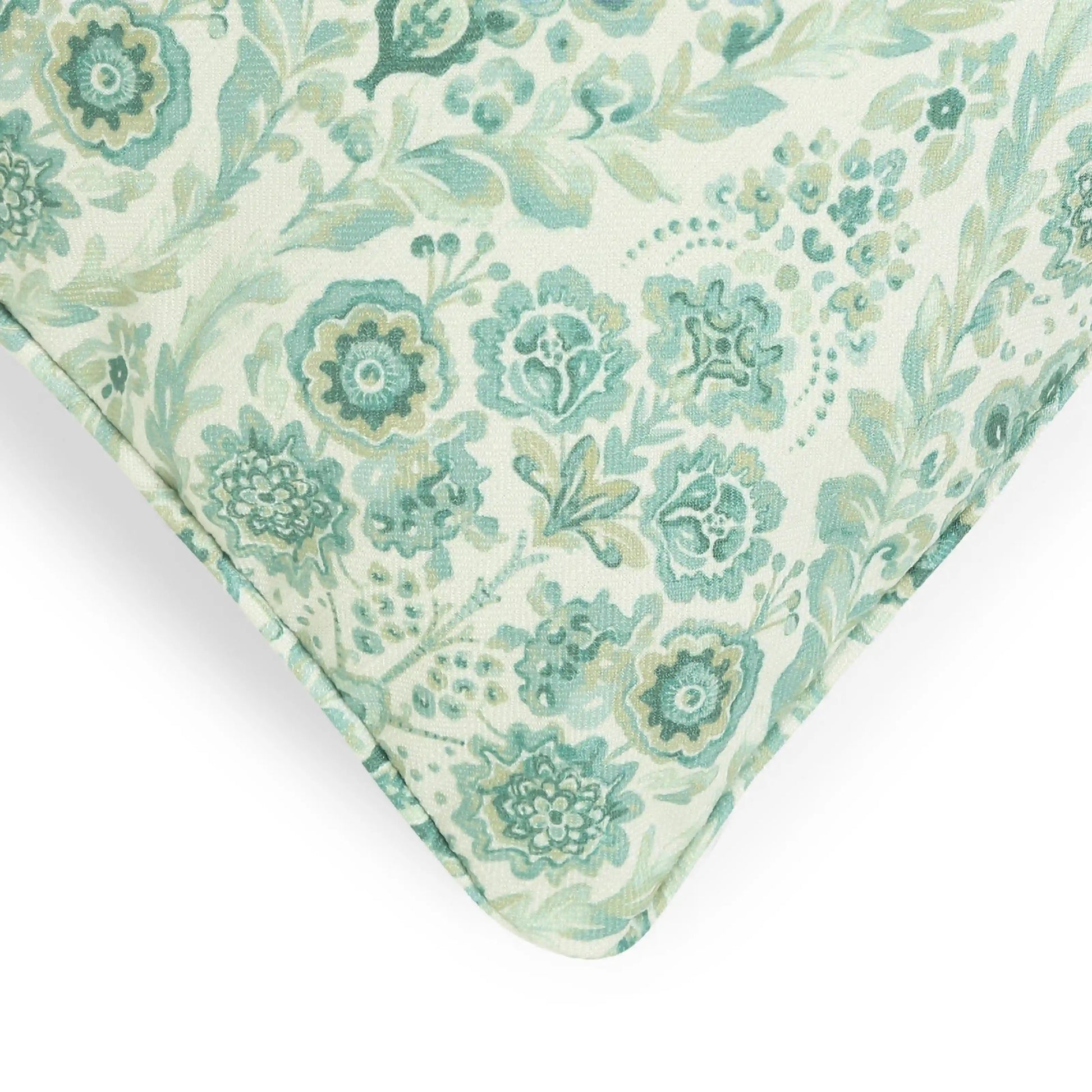 Espricia Printed Cushion Cover | Jaipuri Tales Soft Sage / Cushion Cover (51cm x 51cm)