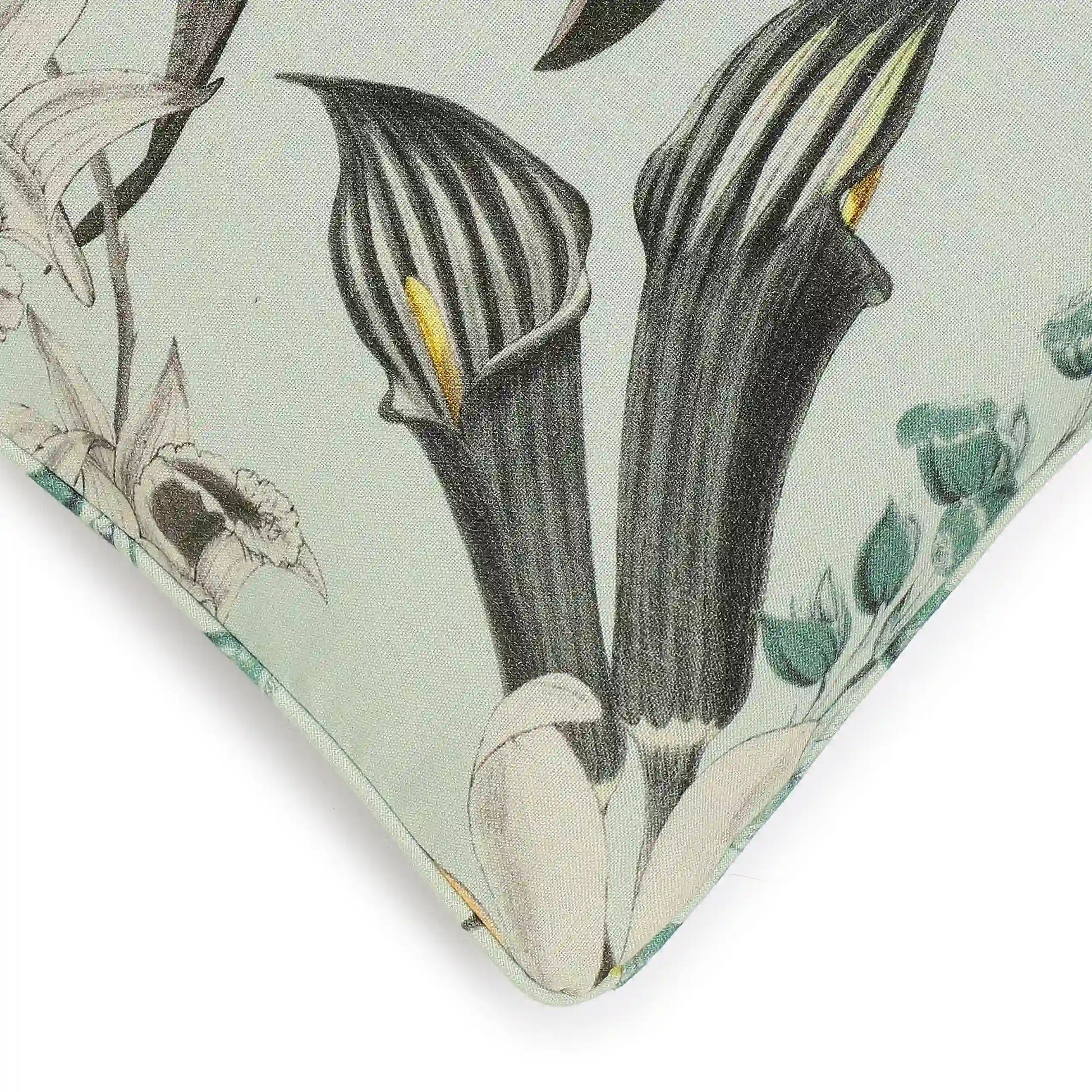 Espricia Printed Cushion Cover | Botanic Hues Sea Glass / Cushion Cover (51cm x 51cm)