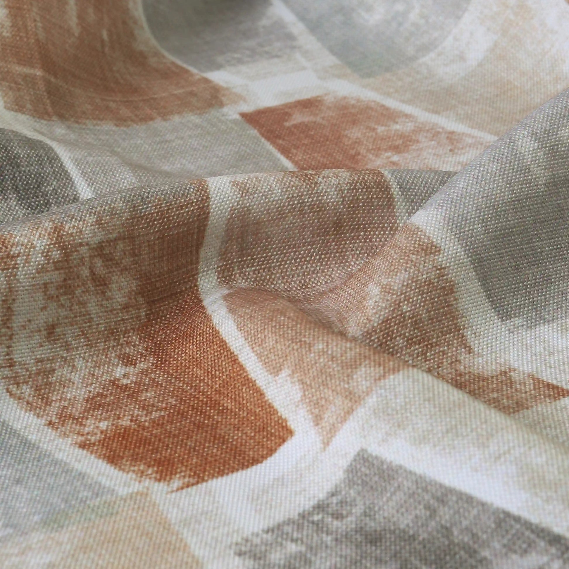 Chippa Lane Set Of 2 Printed Readymade Curtains | Brickscapes Hazel / Window (5ft X 4.4ft)