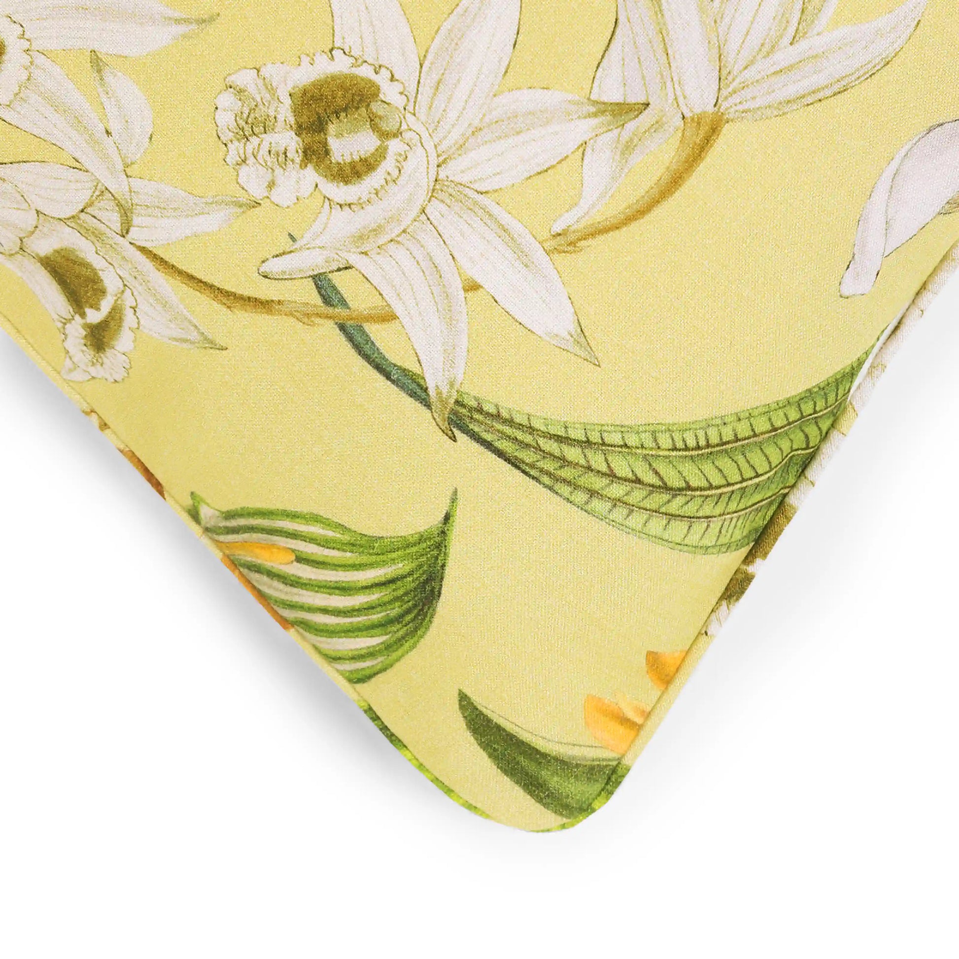 Espricia Printed Cushion Cover | Botanic Hues Light Yellow / Cushion Cover (41cm x 41cm)