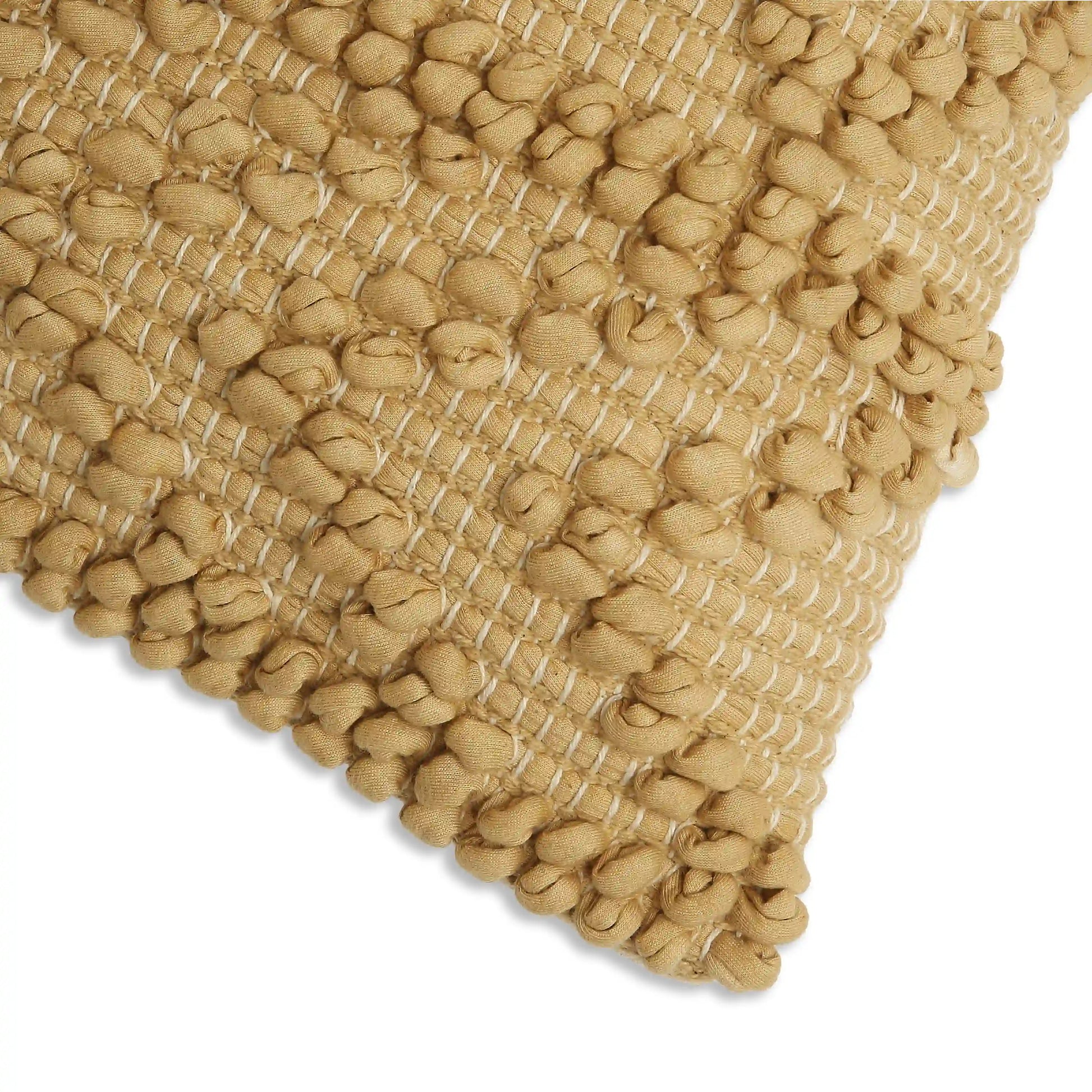 Espricia 100% Cotton Cushion Cover | Boho Soul Honey Mustard / Cushion Cover (51cm x 51cm)
